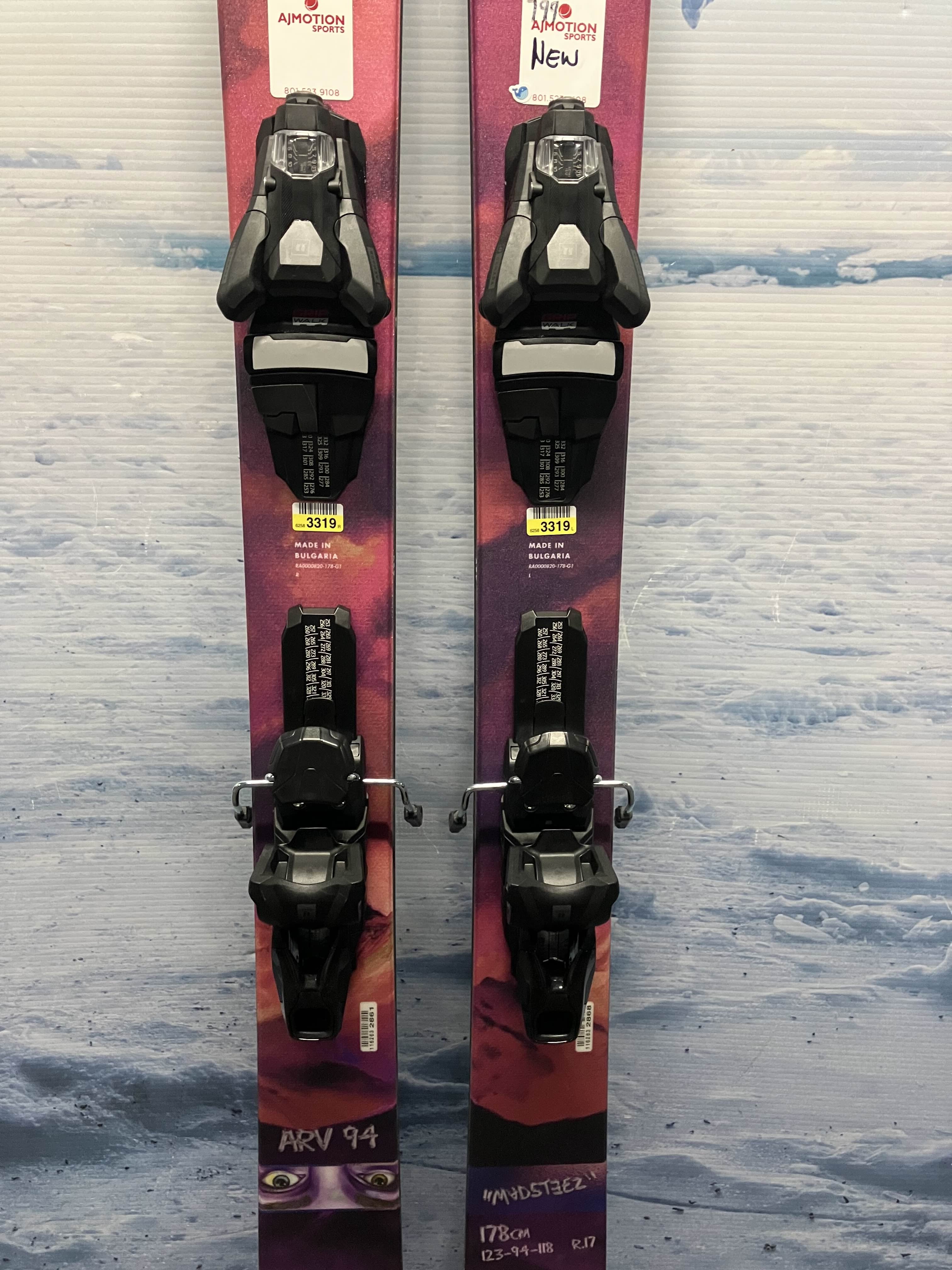 New Armada ARV 94 178cm w/ Armada Strive 11 GW Demo Bindings