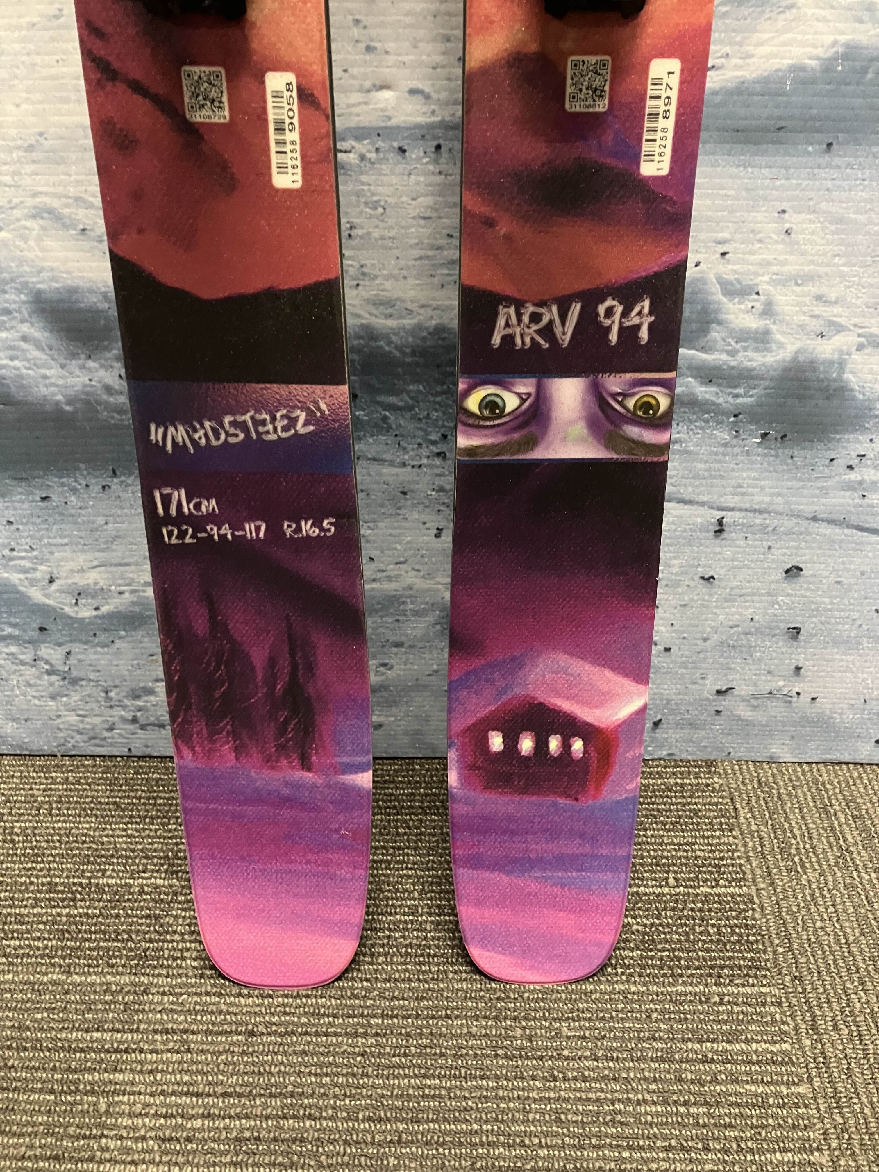 New Armada ARV 94 171cm w/ Armada Strive 11 GW Demo Bindings