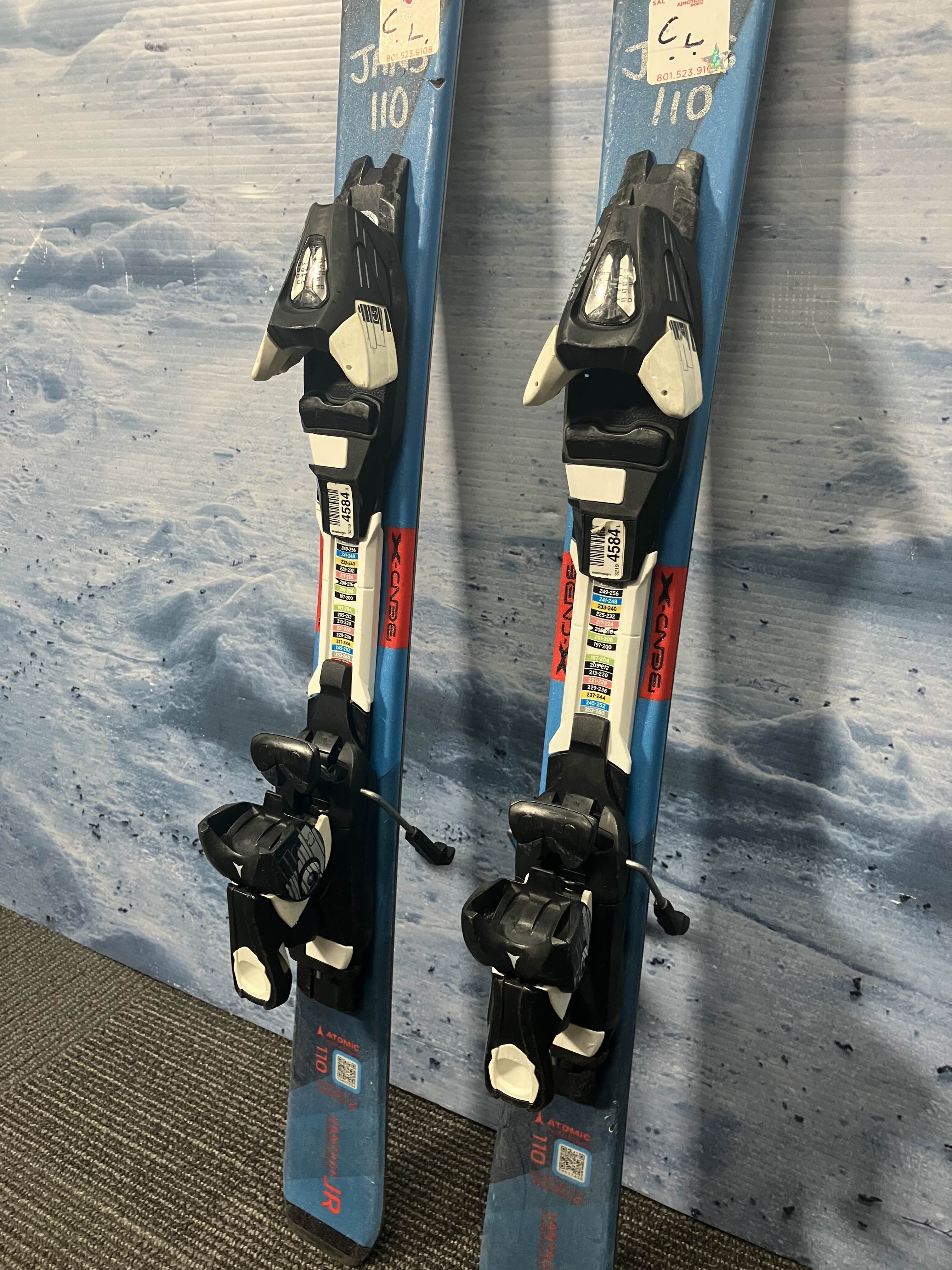 Used Atomic Vantage Bend X Jr Ski 110cm w/ Ezy Trak 4.5 Bindings