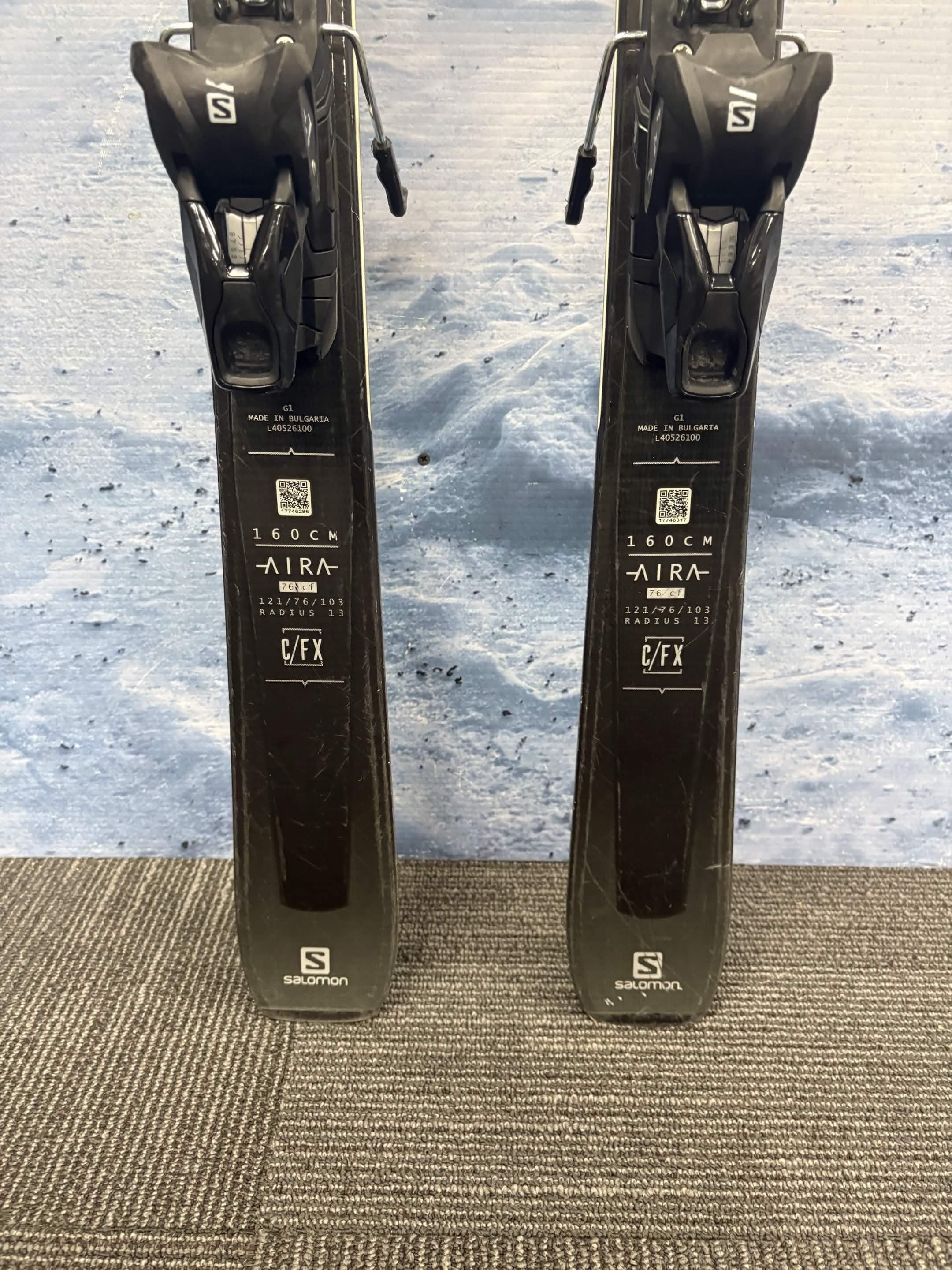 Salomon Aira 76 CF 160cm Skis w/ SALOMON L 10 Demo Binding - Used