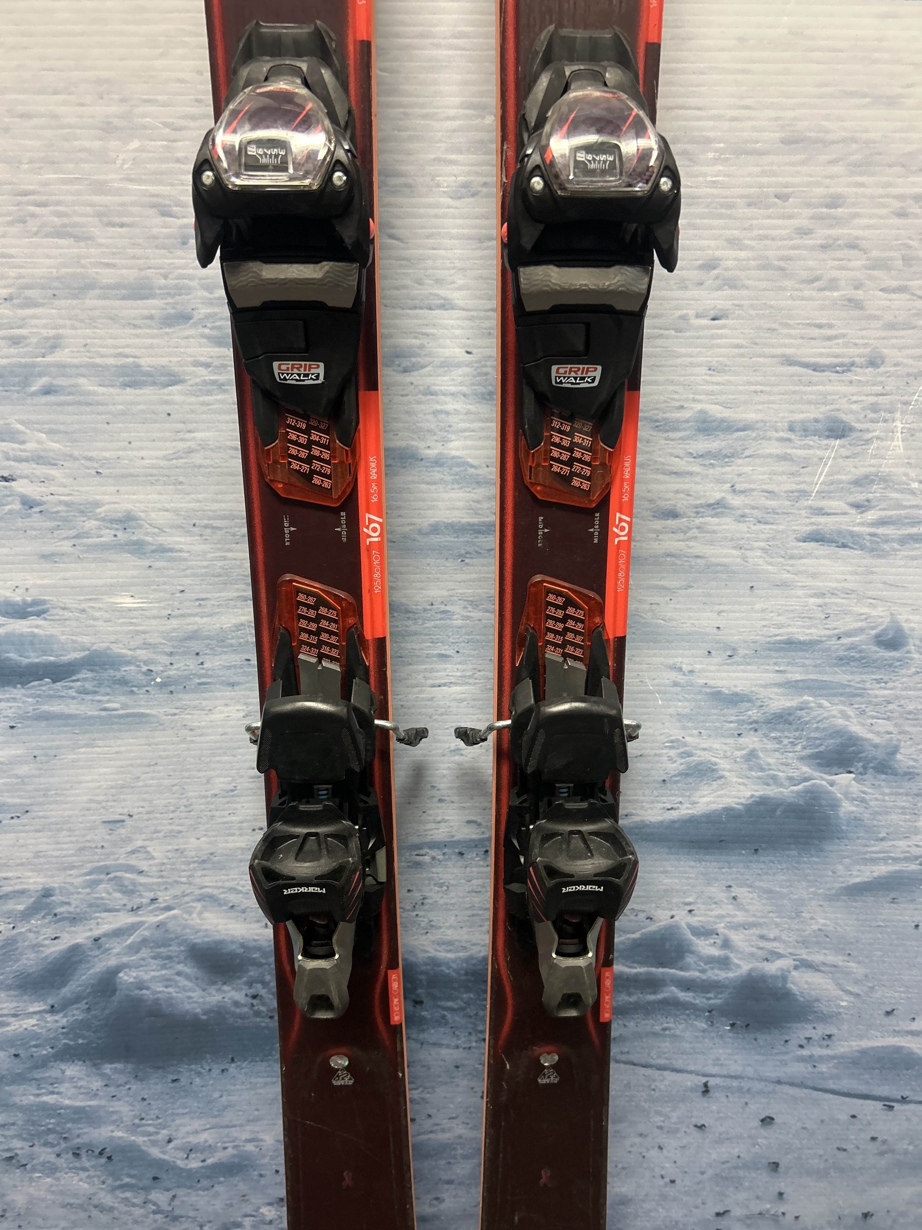 Used K2 Anthem 80 167cm Skis w/ Marker Gripwalk Demo Binding