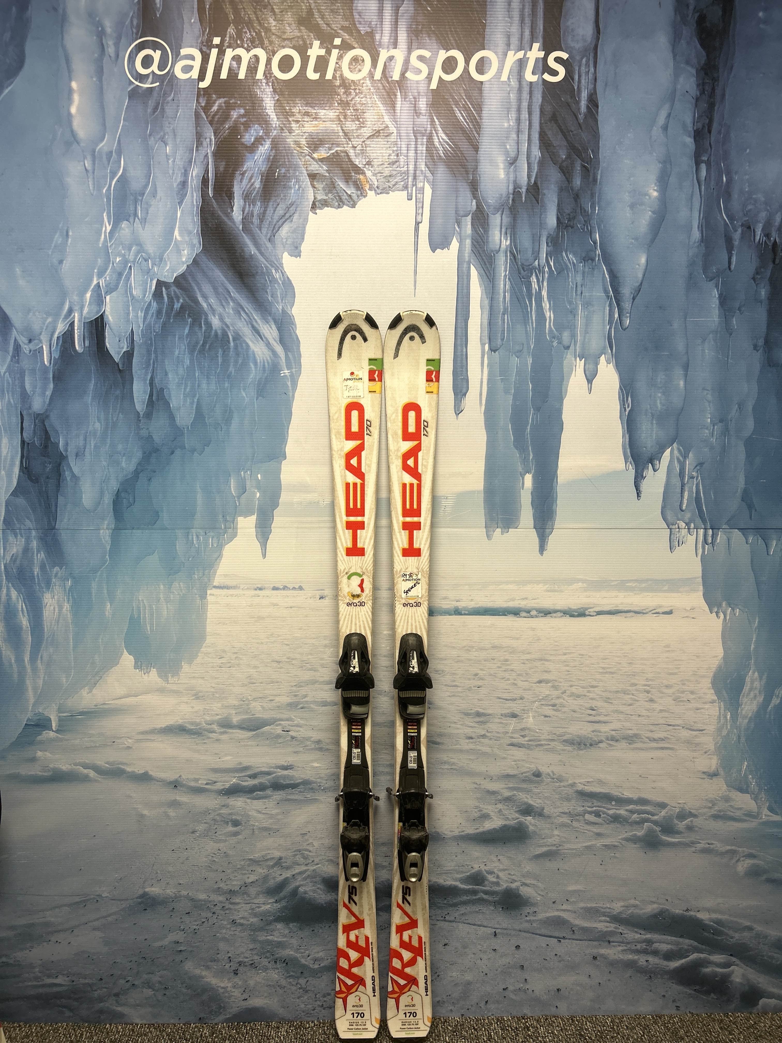 Used Head Rev 75 170cm Skis w/ Tyrolia SP10 Demo Binding