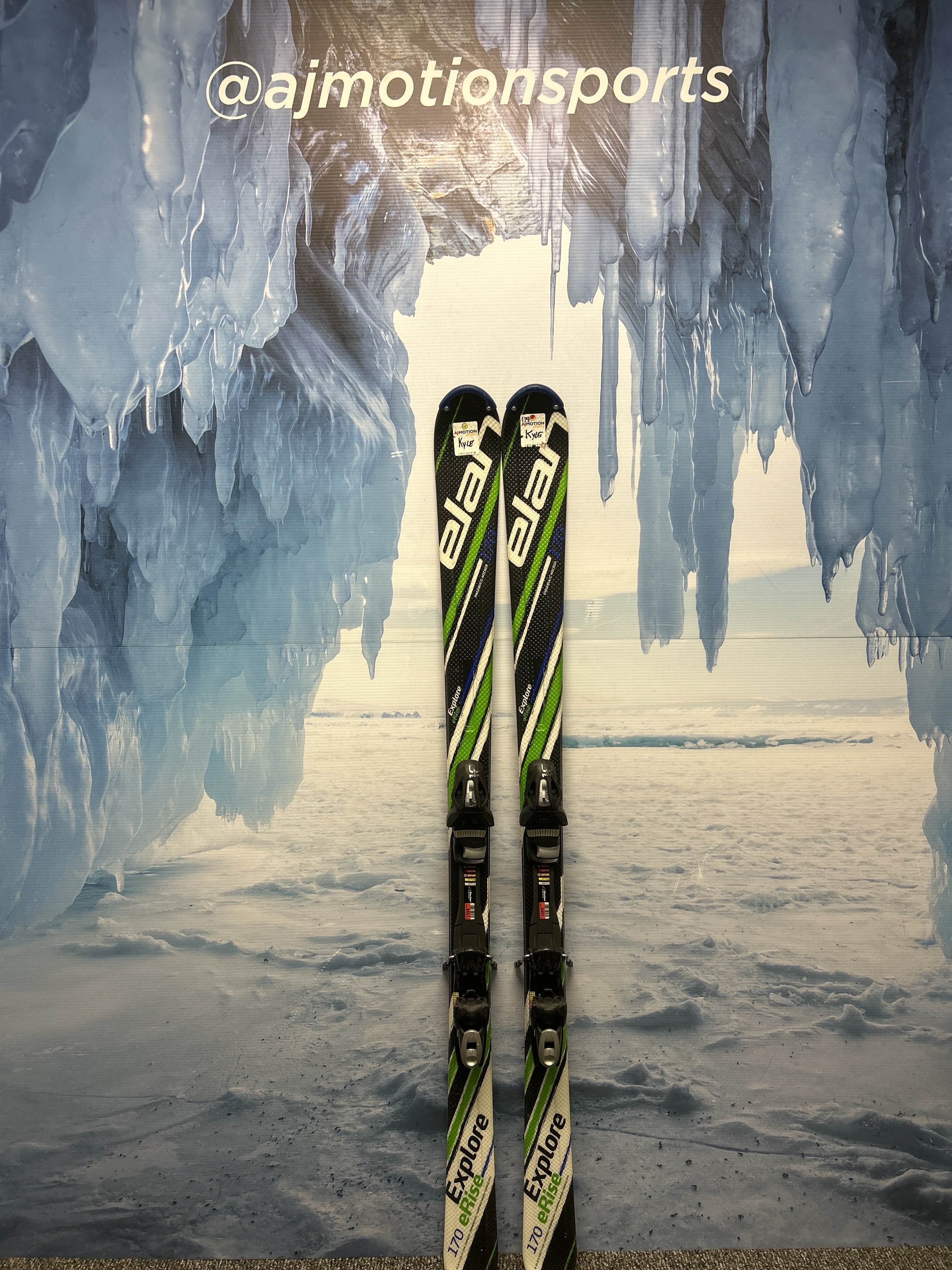 Used Elan Explore eRise 170cm Skis w/ Elan ESP10 Demo Binding