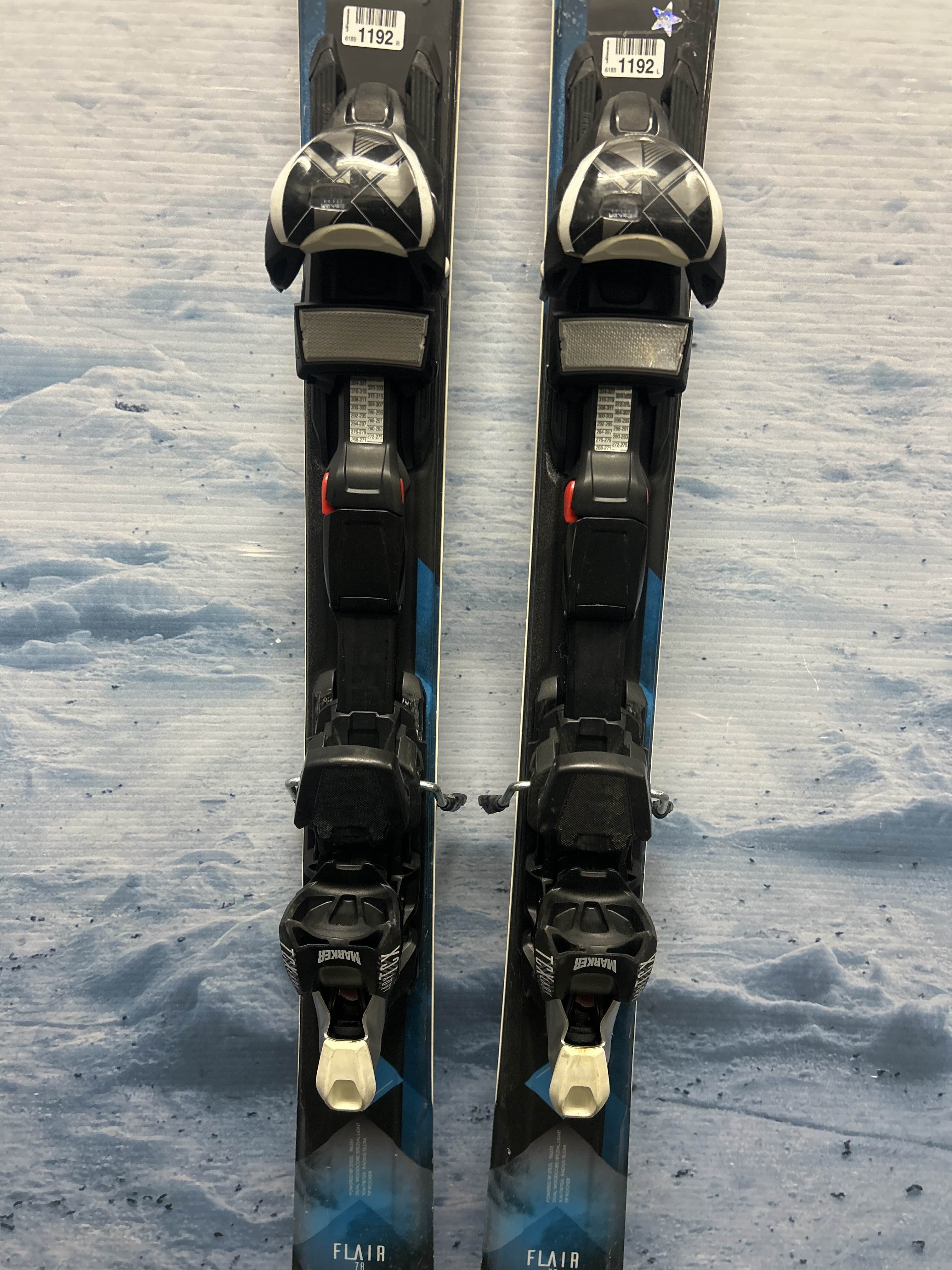 Used Volkl Flair 78 156cm Women Skis w/ Marker TCX W Demo Bindings