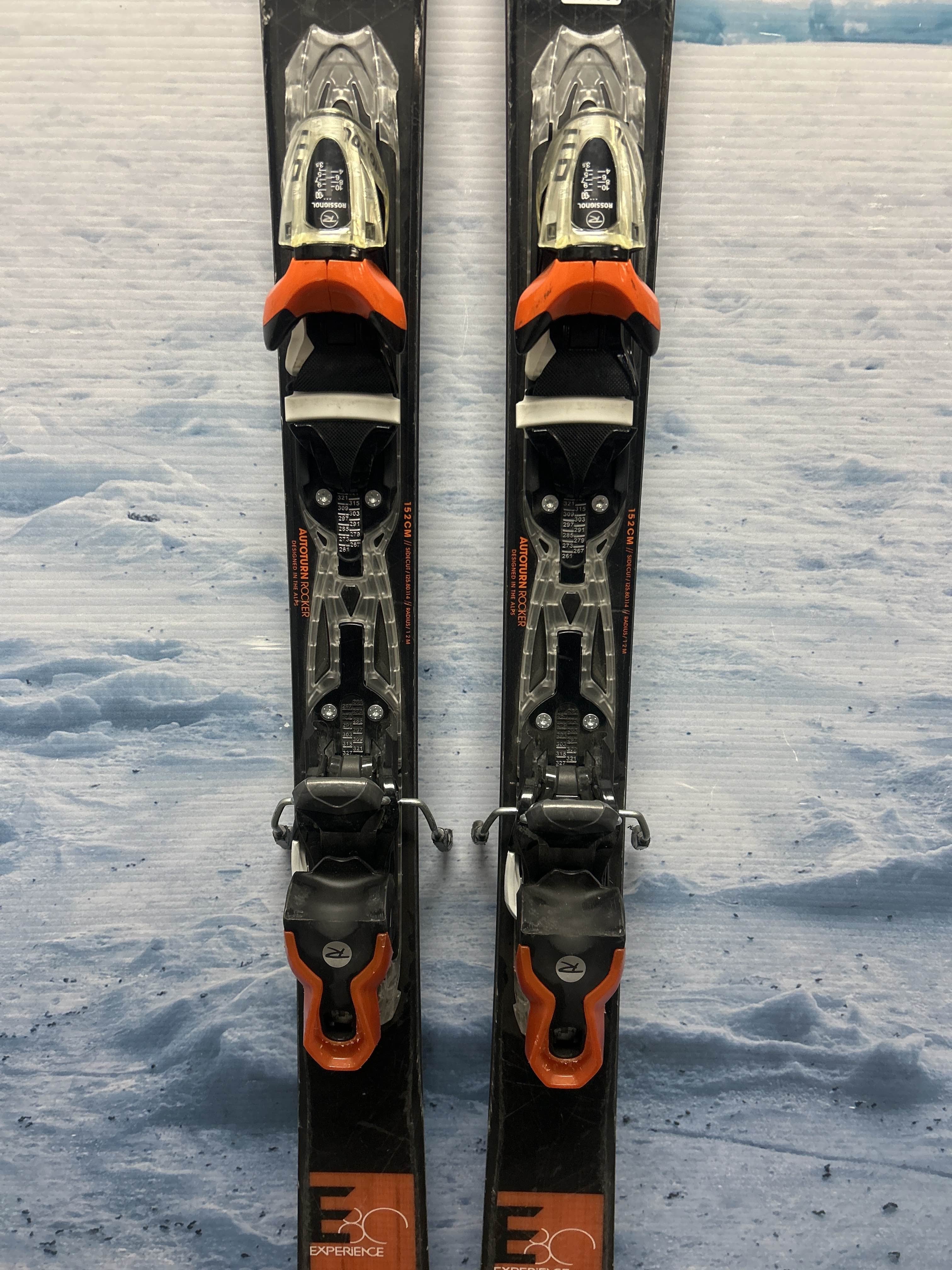 Used Rossignol Experience E80 152cm Skis w/ Rossignol 110 Demo Binding