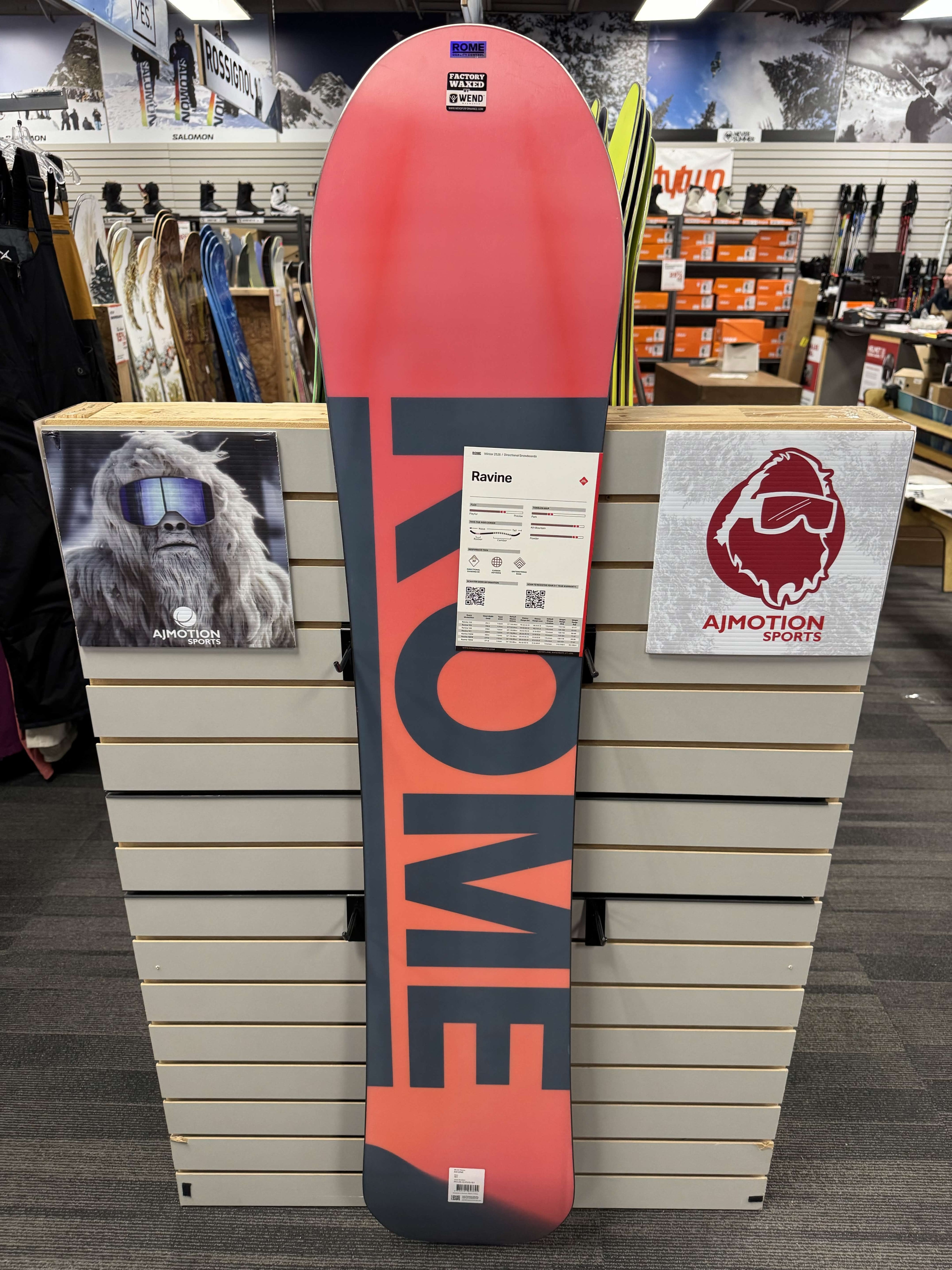 Rome Ravine 161cm Snowboard - Lightly Used (2026)