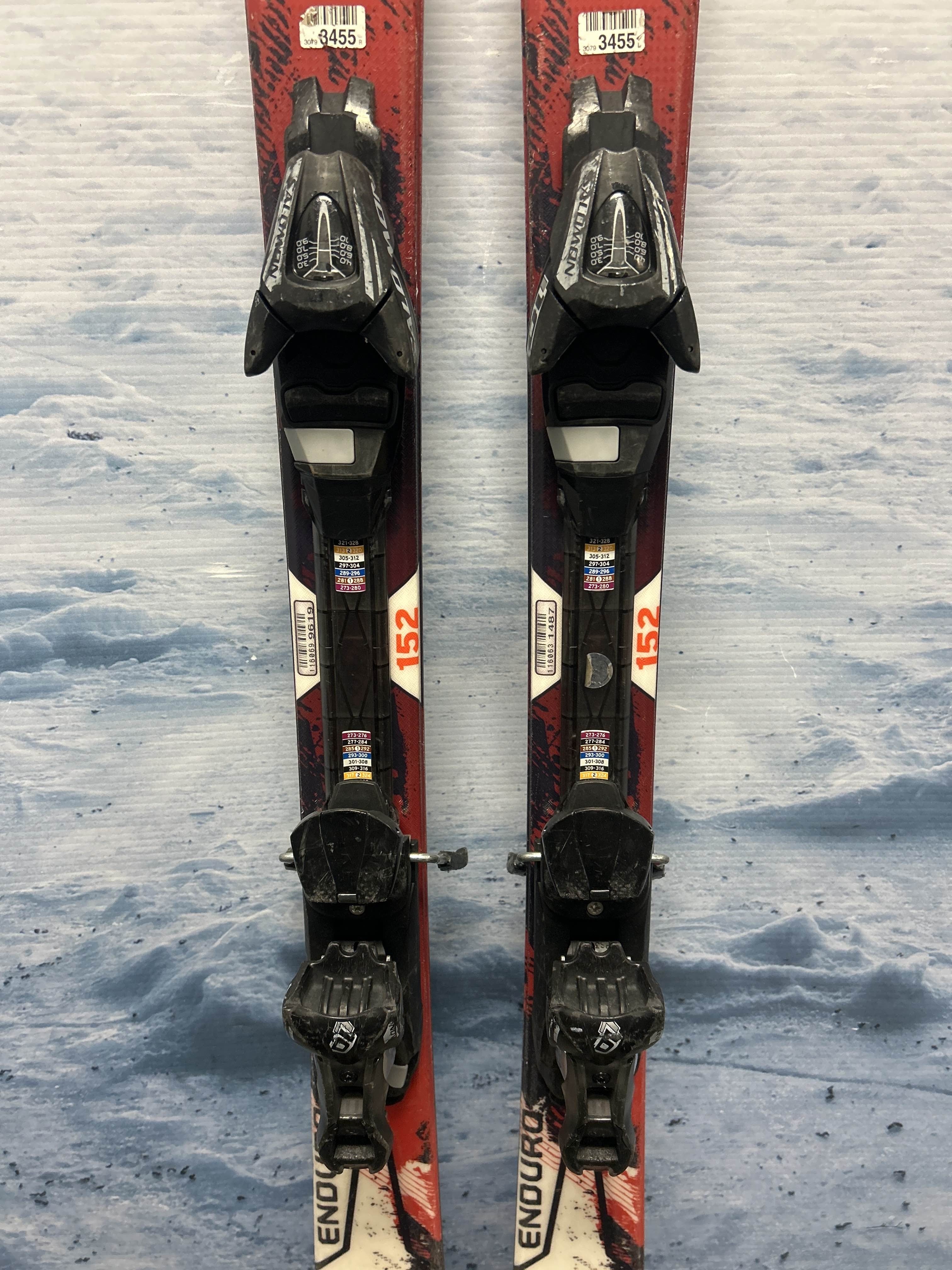 Used Salomon Powerline 152cm Skis w/ Salomon L10 Demo Binding