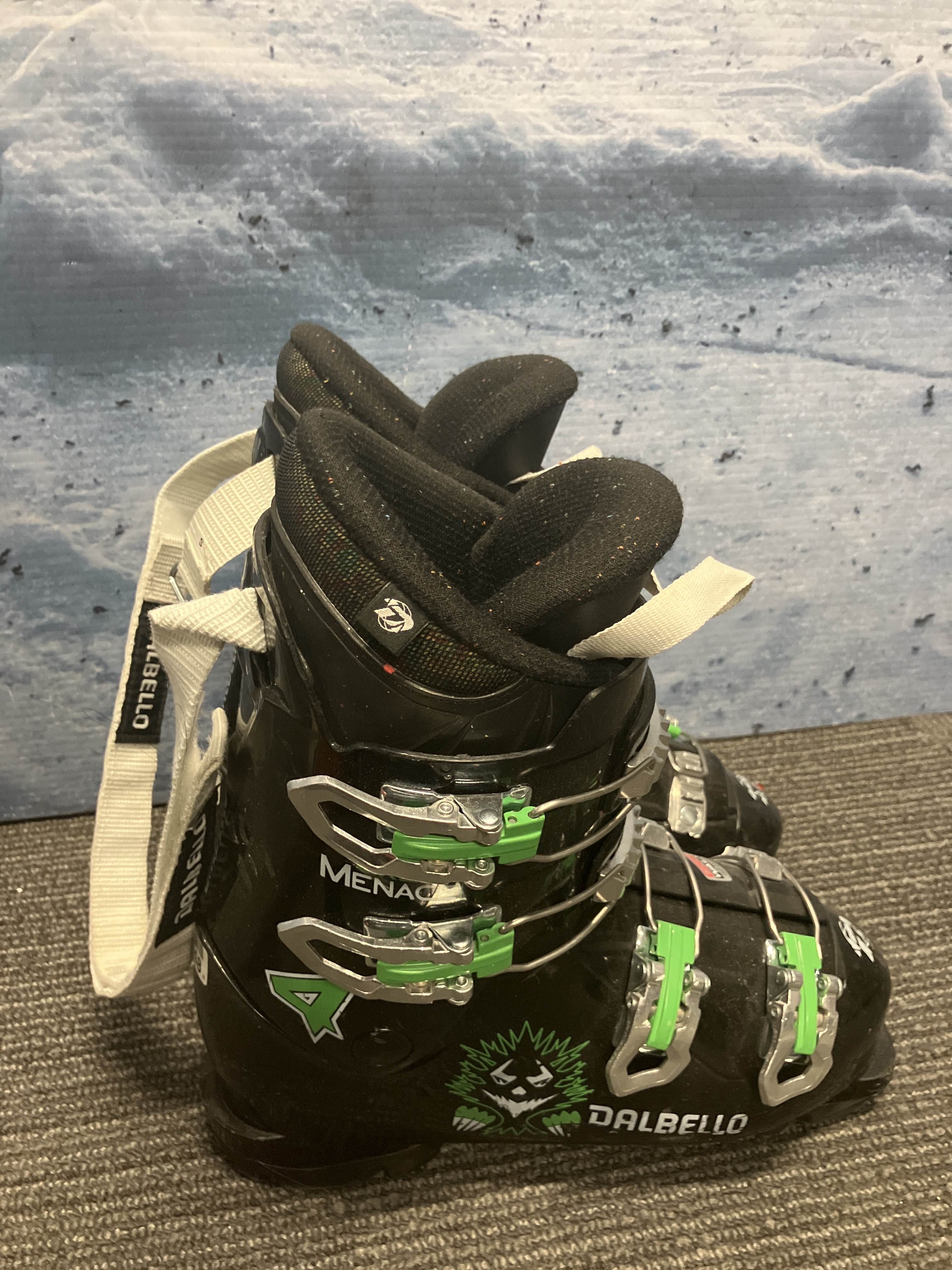 USED Dalbello Green Menace GripWalk 4 24.0 Ski Boots