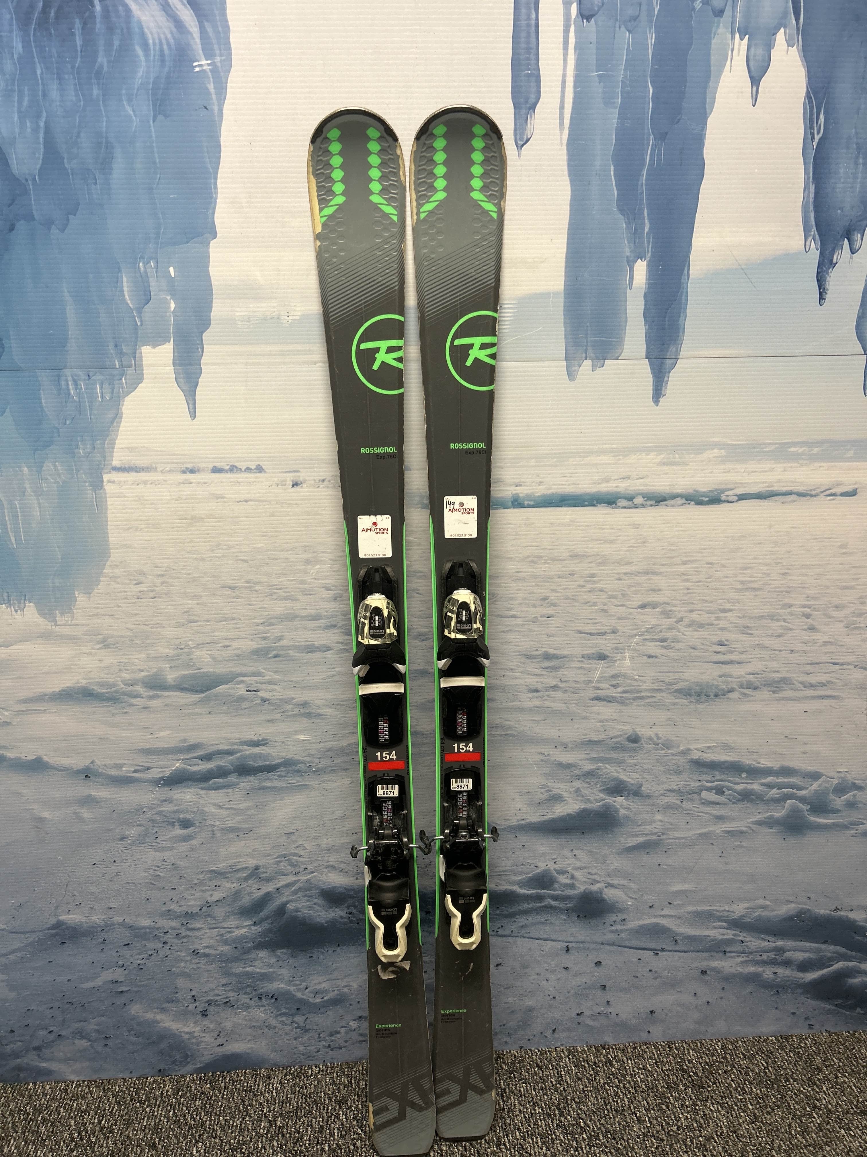 Used Rossignol Experience 76Ci 154cm Skis w/ Look Xpress Demo Binding