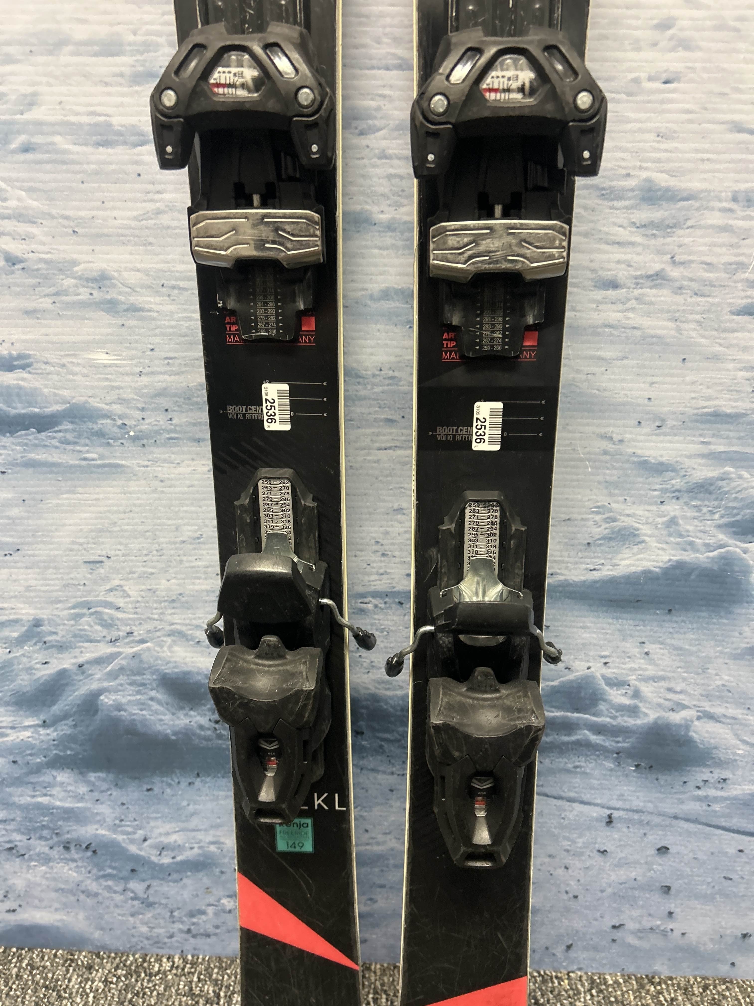 Used Volkl Kenja 149cm Skis w/ Tyrolia Attack 11 Demo Bindings