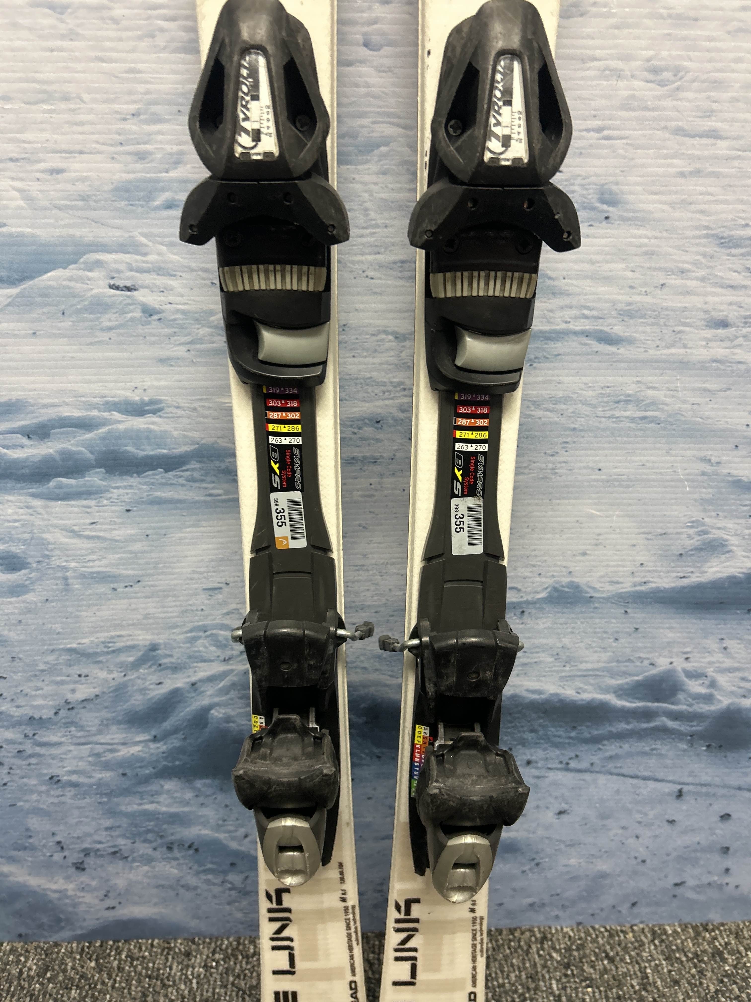 Used Head The Link 148cm Skis w/ Tyrolia SP 10 Demo Binding