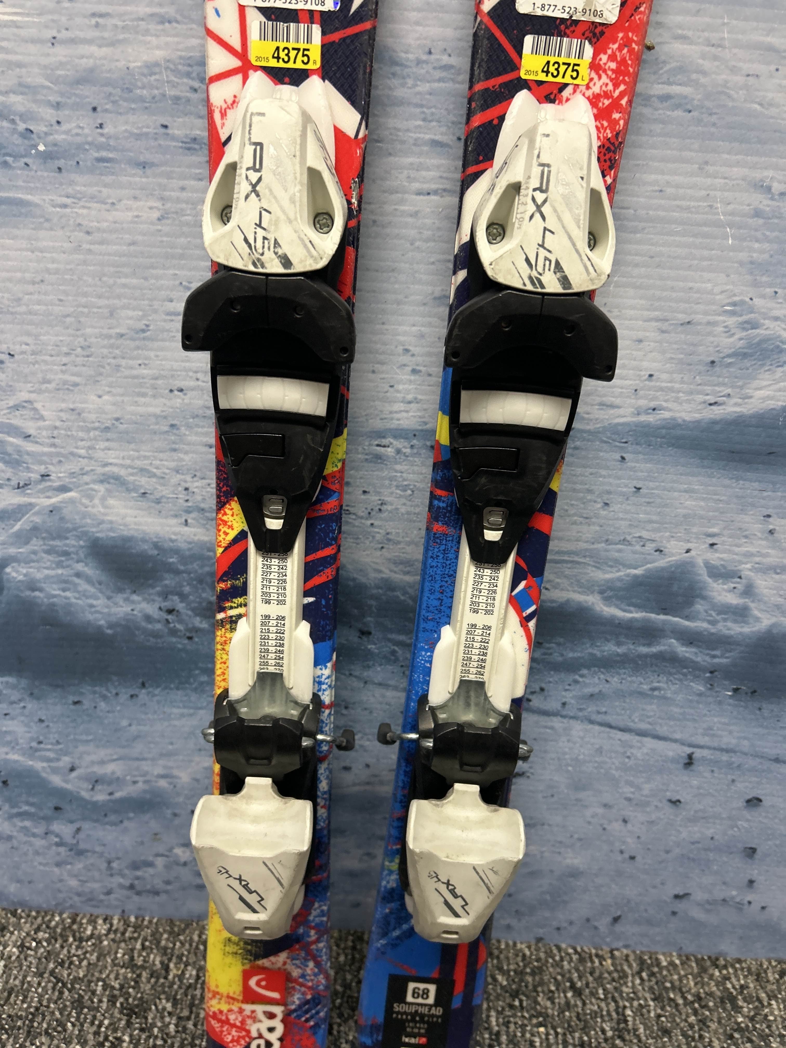 Used Head Souphead 97cm Jr Skis w/ Tyrolia LRX4.5 Demo Binding