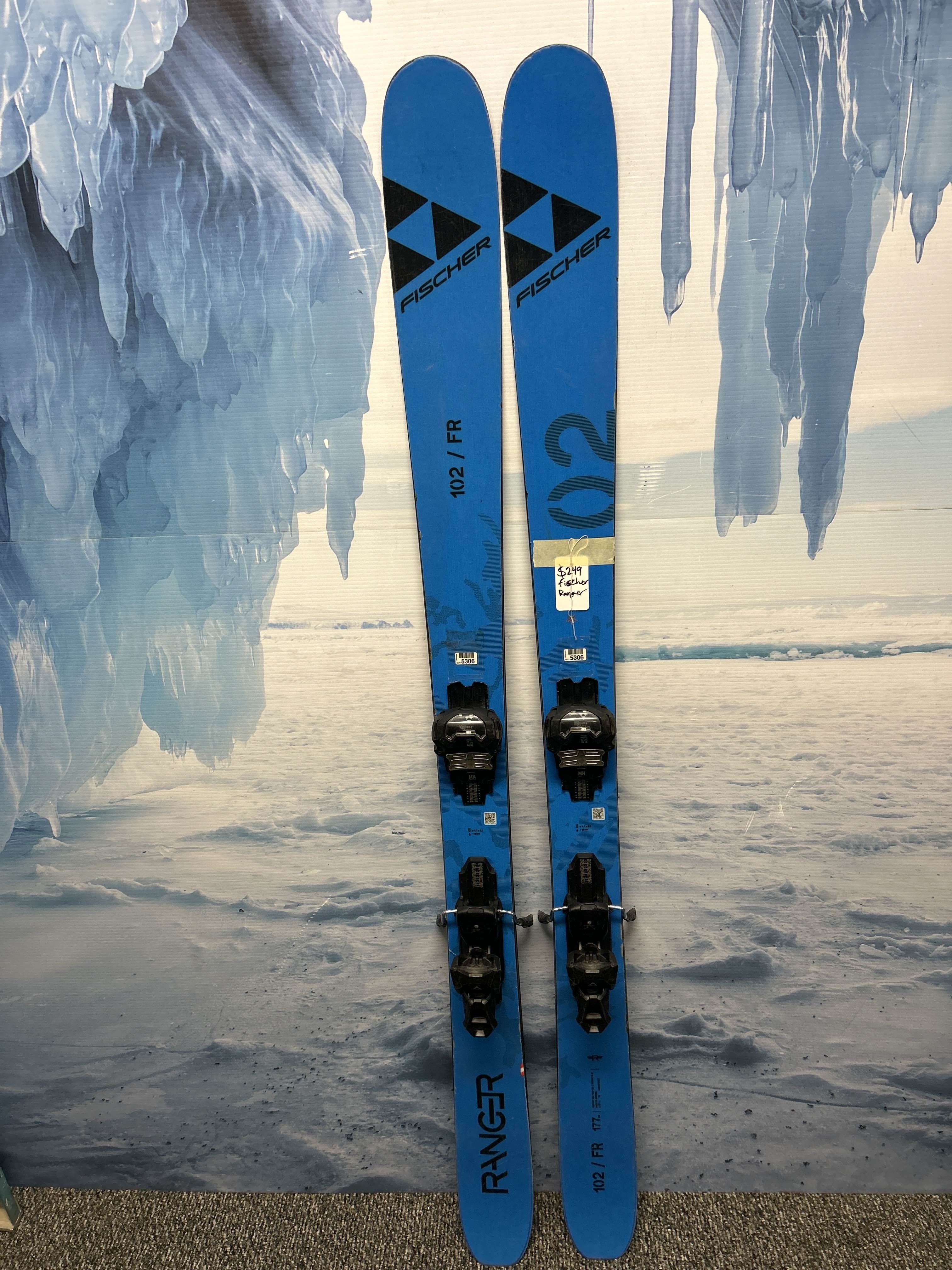 Used Fischer Ranger 102 177cm Skis w/ Fischer Attack 14 MN Demo binding