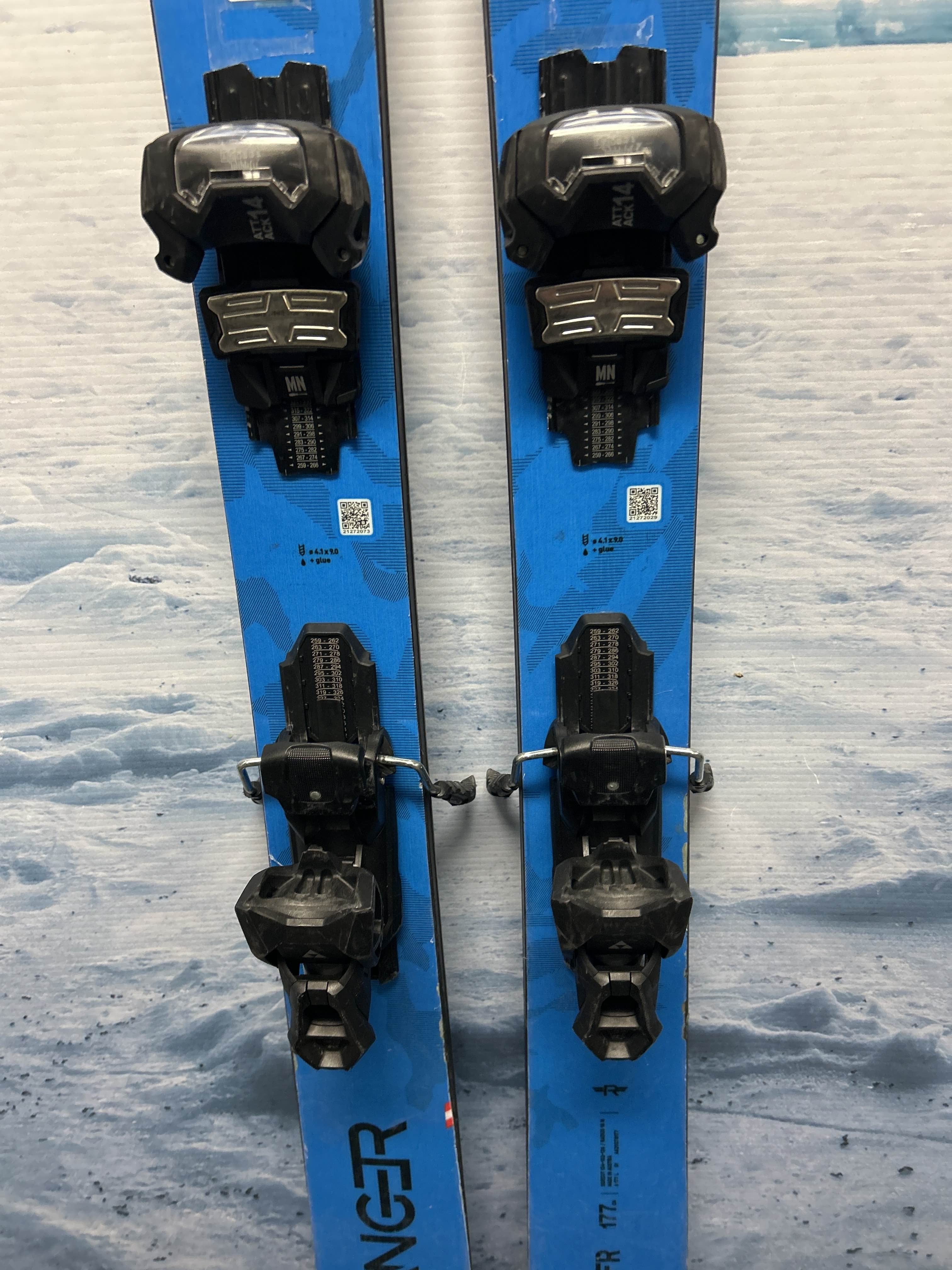 Used Fischer Ranger 102 177cm Skis w/ Fischer Attack 14 MN Demo binding