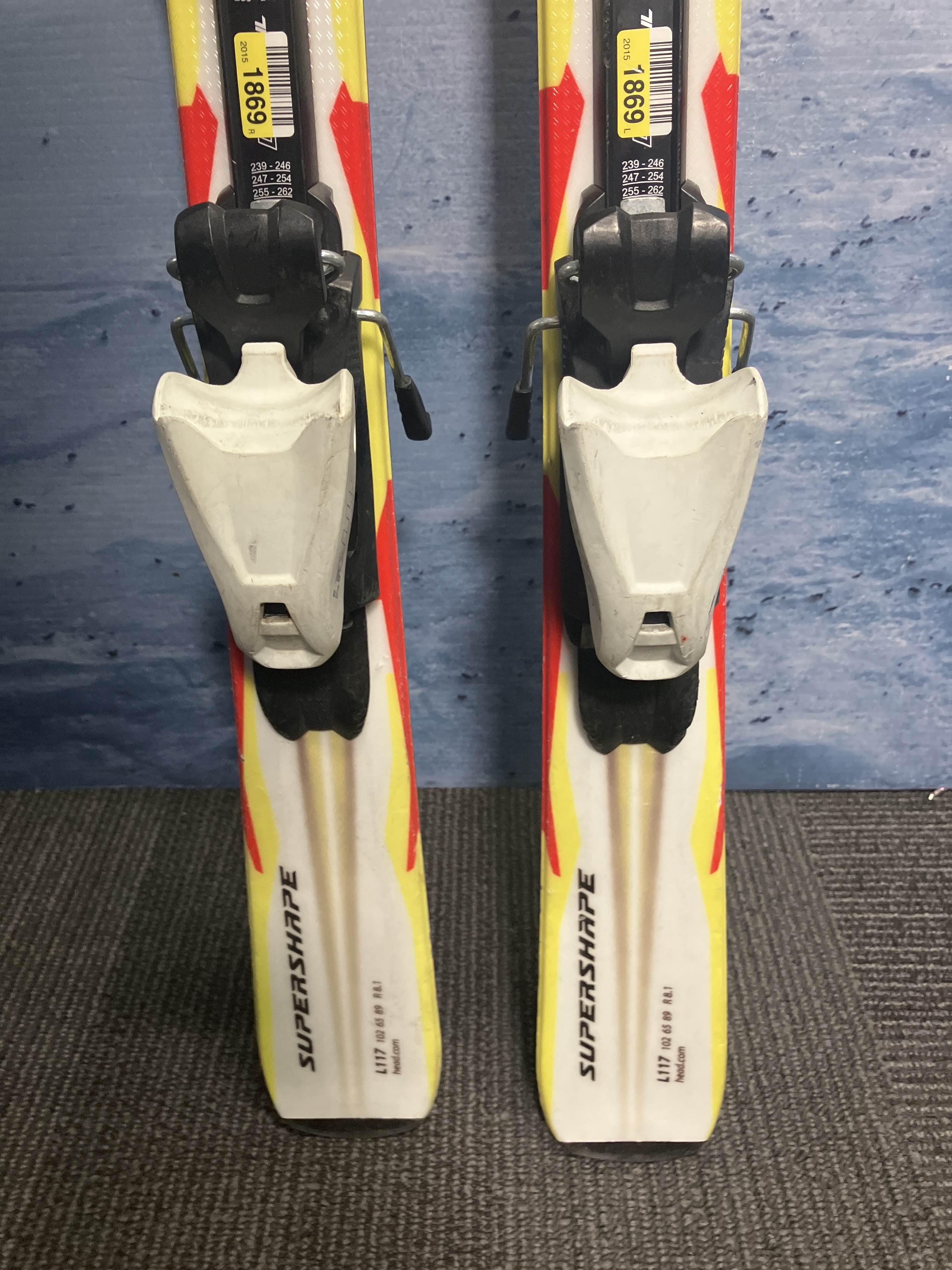 Used Head Team Supershape Jr Ski - 117CM