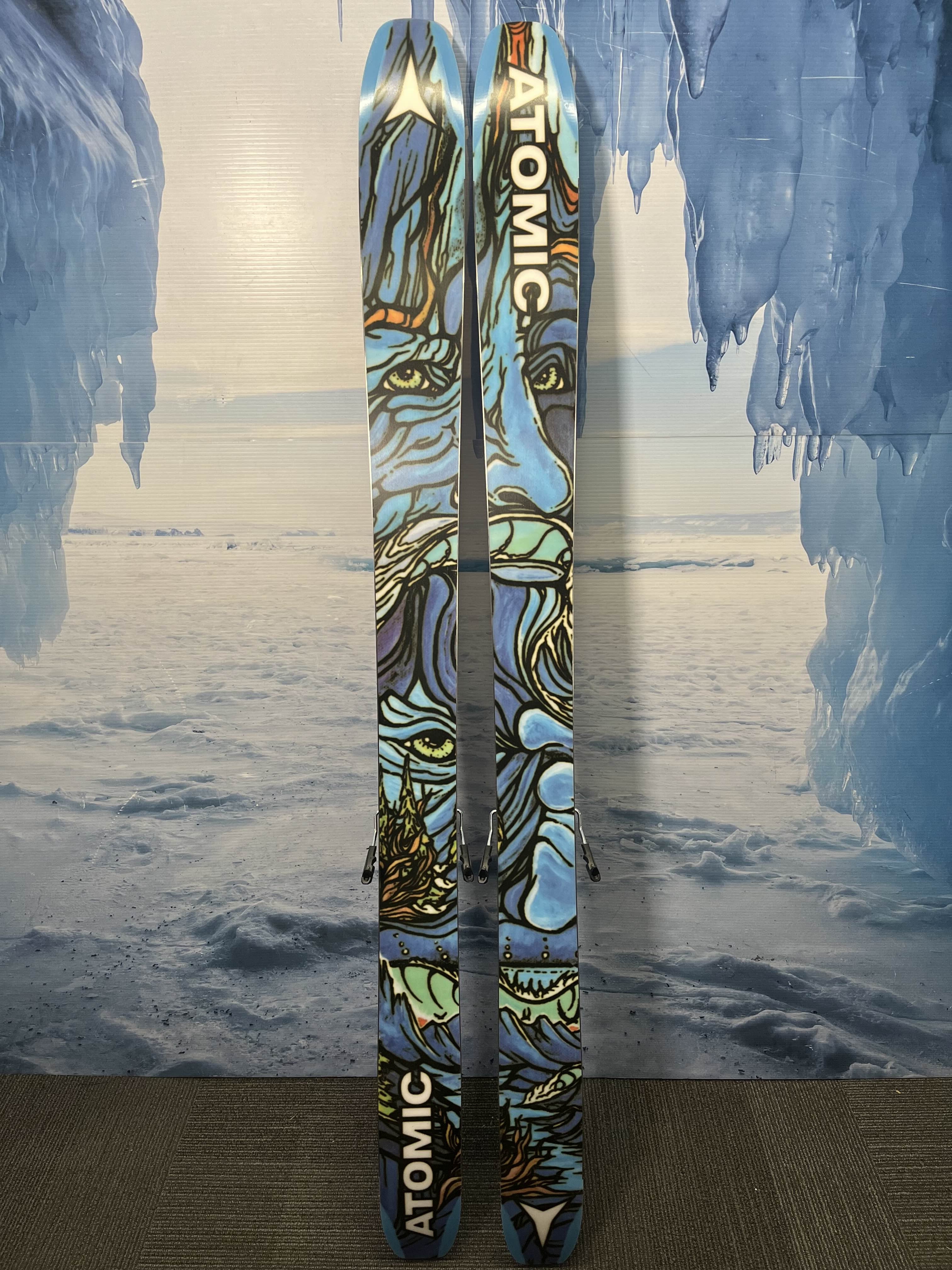 New Atomic Bent Chetler 110 180cm Skis w/ Atomic Strive 13 Demo Binding