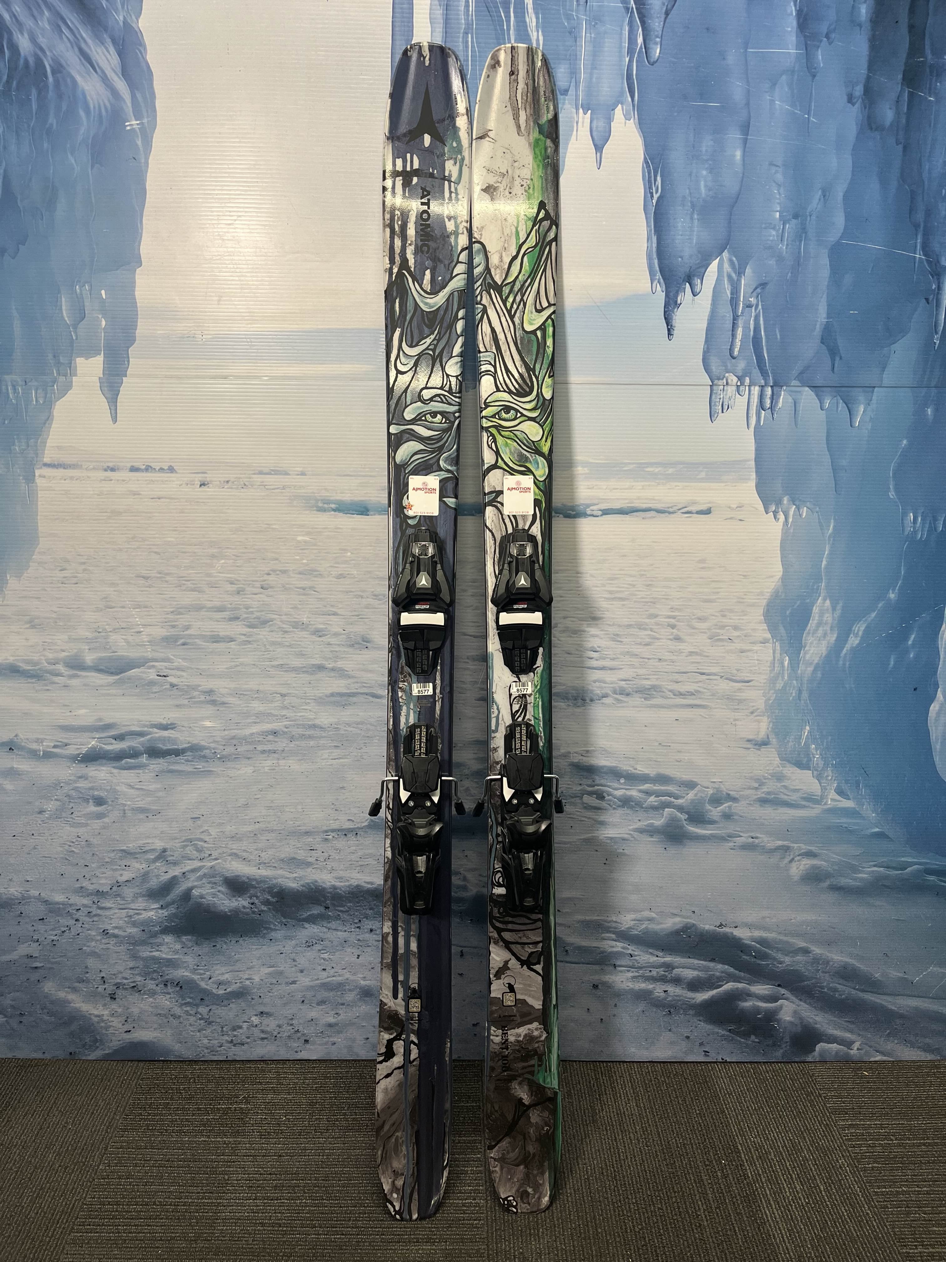 New Atomic Bent Chetler 100 172cm Skis w/ Atomic Strive 13 Demo Binding