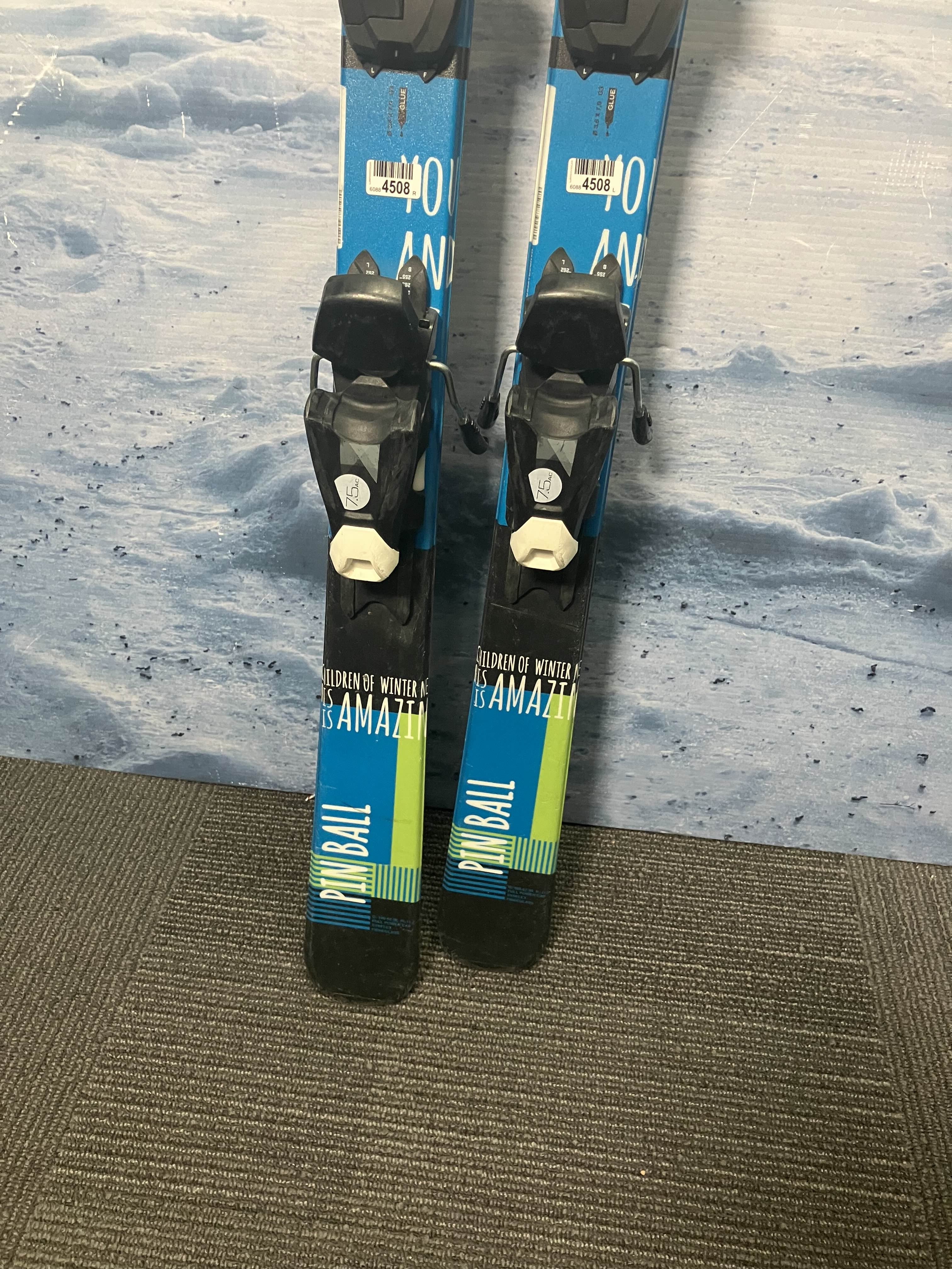 Well Loved Elan Pin Ball Youth Ski w/ Elan El 7.5 Ac Demo Bindings - 140CM