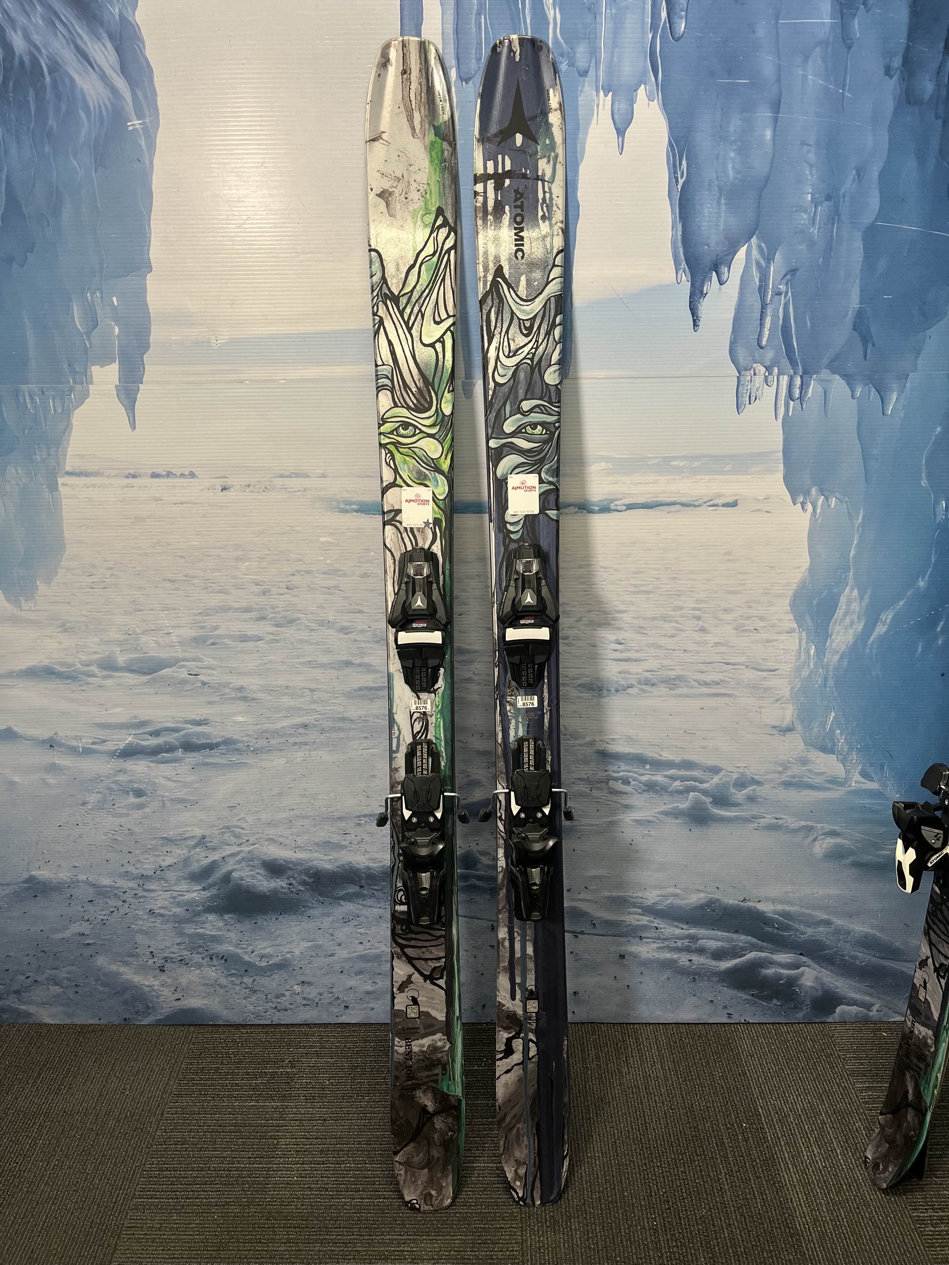 New Atomic Bent Chetler 100 172cm Skis w/ Atomic Strive 13 Demo Binding