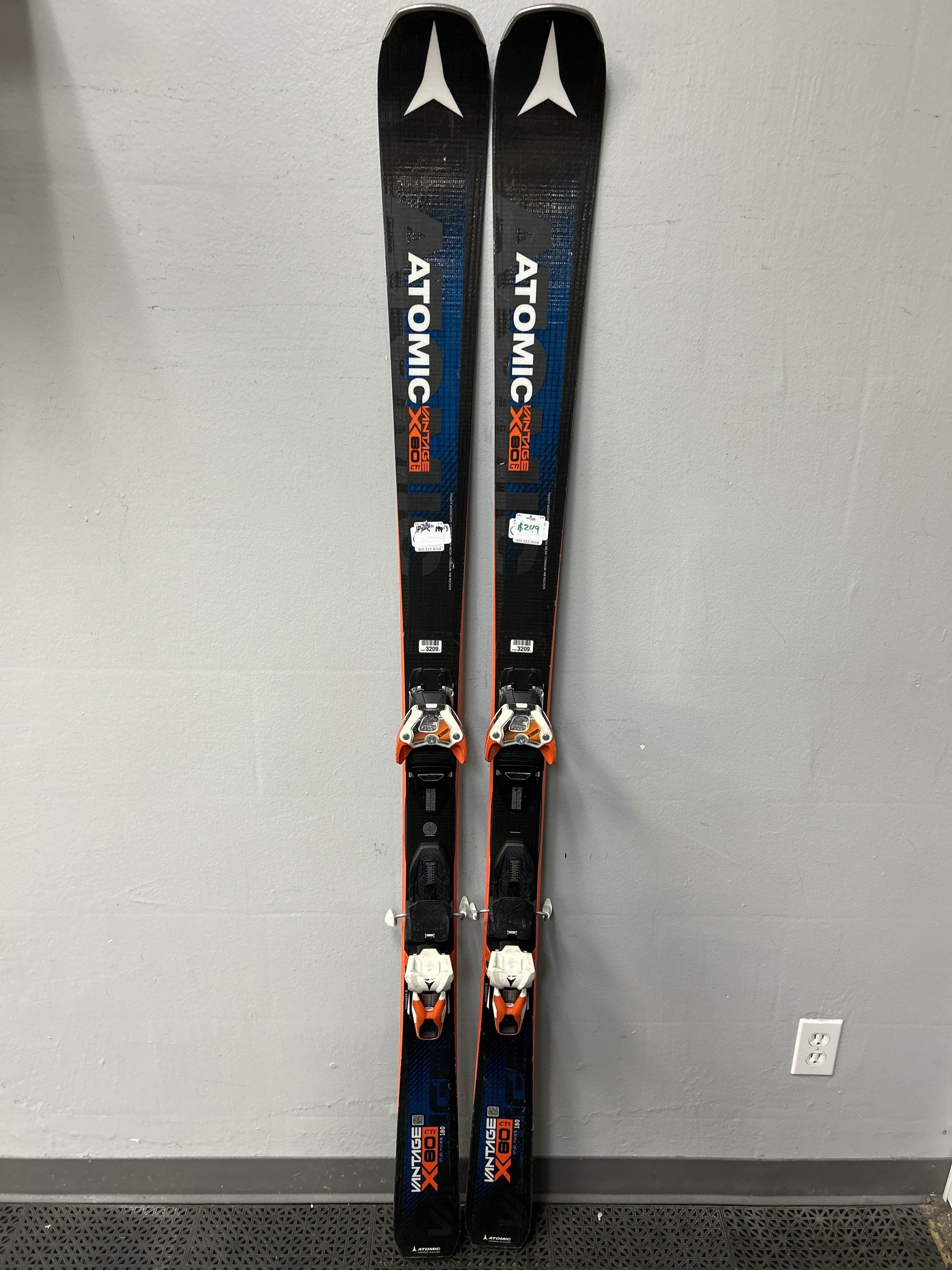 Used Atomic Vantage X80 CTI 182cm Skis w/ Atomic Warden 12 Demo Binding