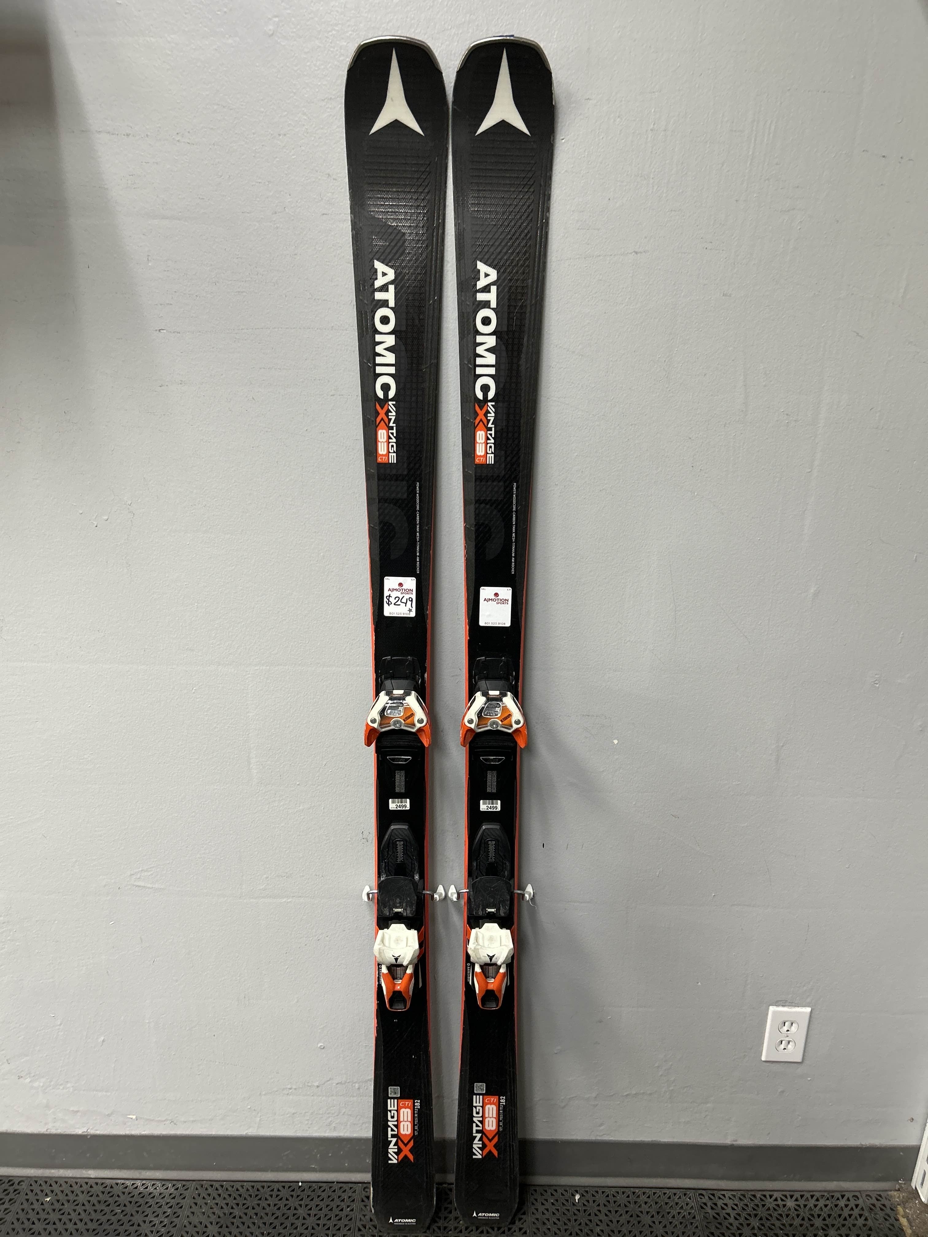 Used Atomic Vantage X83 CTI 182cm Skis w/ Atomic Warden 12 Demo Binding