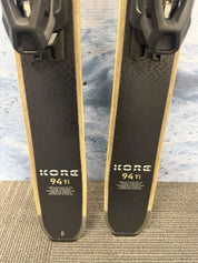 New Head Kore 94 Ti 156cm Skis w/ Tyrolia Attack LYT 11 Bindings