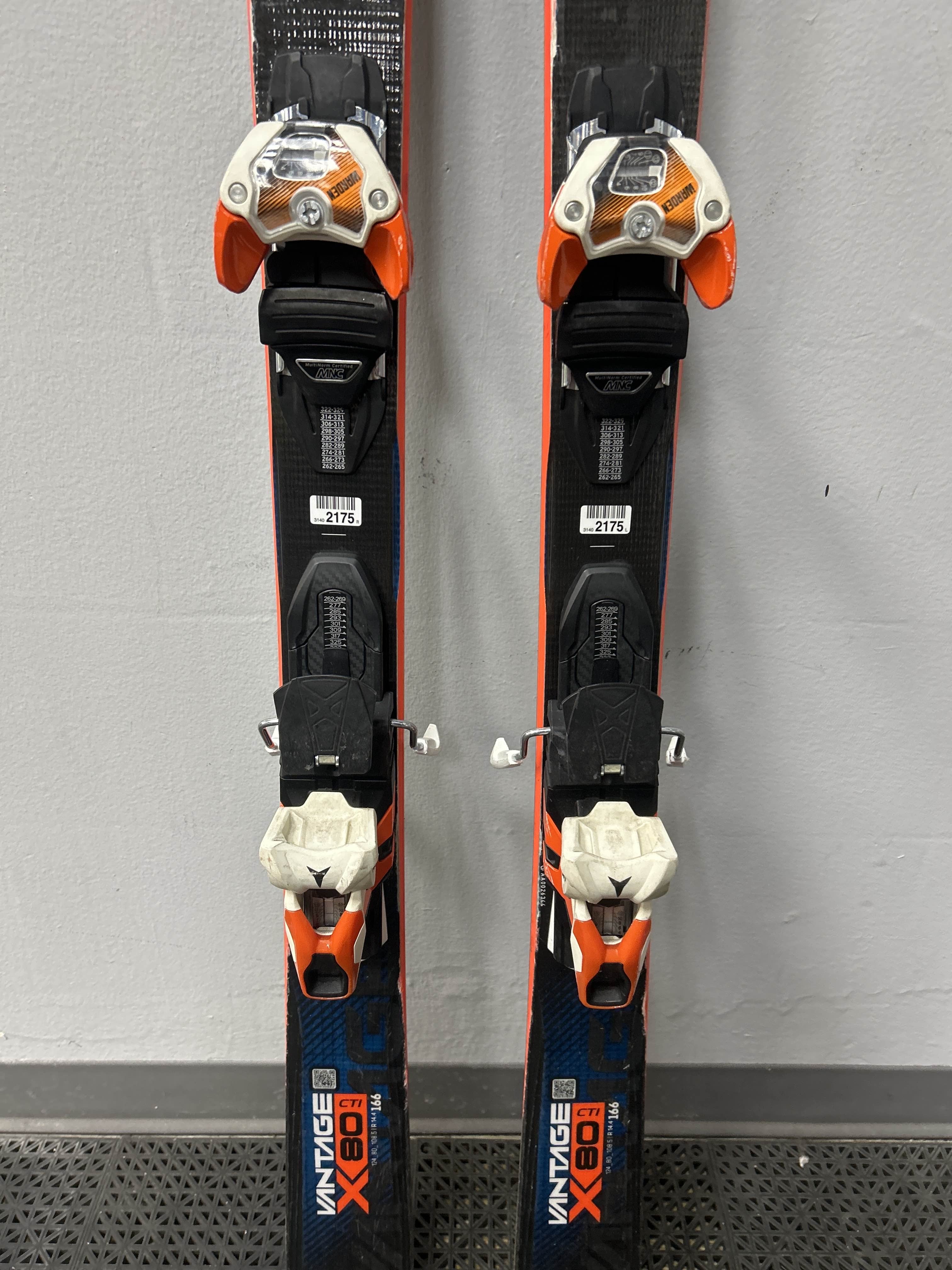 Used Atomic Vantage 80CTI 169cm Skis w/ Atomic Warden 13 Demo Binding