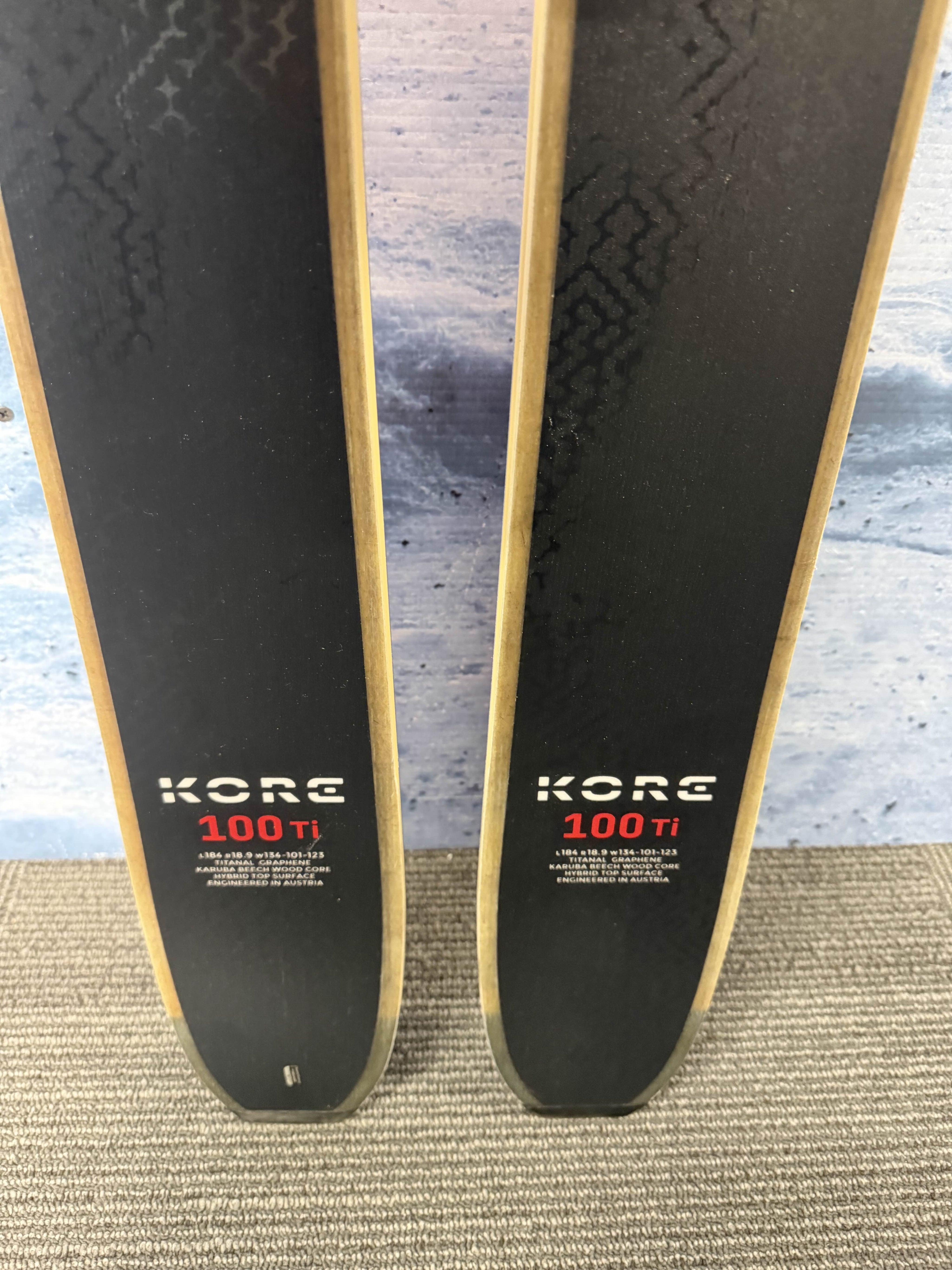 New Head Kore 100 Ti 184cm Skis w/ Tyrolia Attack LYT 13 Bindings