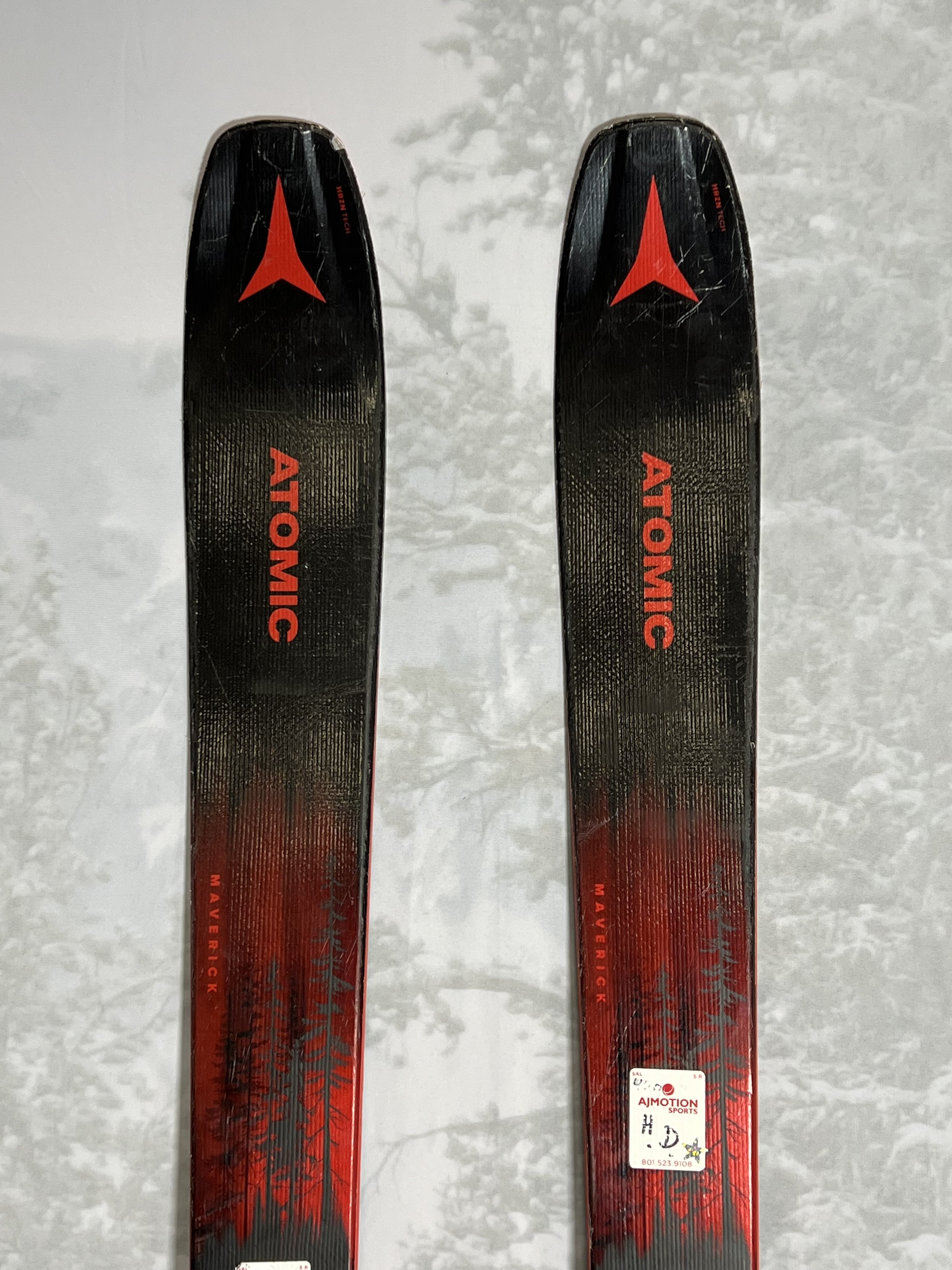 Used Atomic Maverick Skis 95 188 cm 2024 w/ Atomic Strive 13 GW Demo Bindings