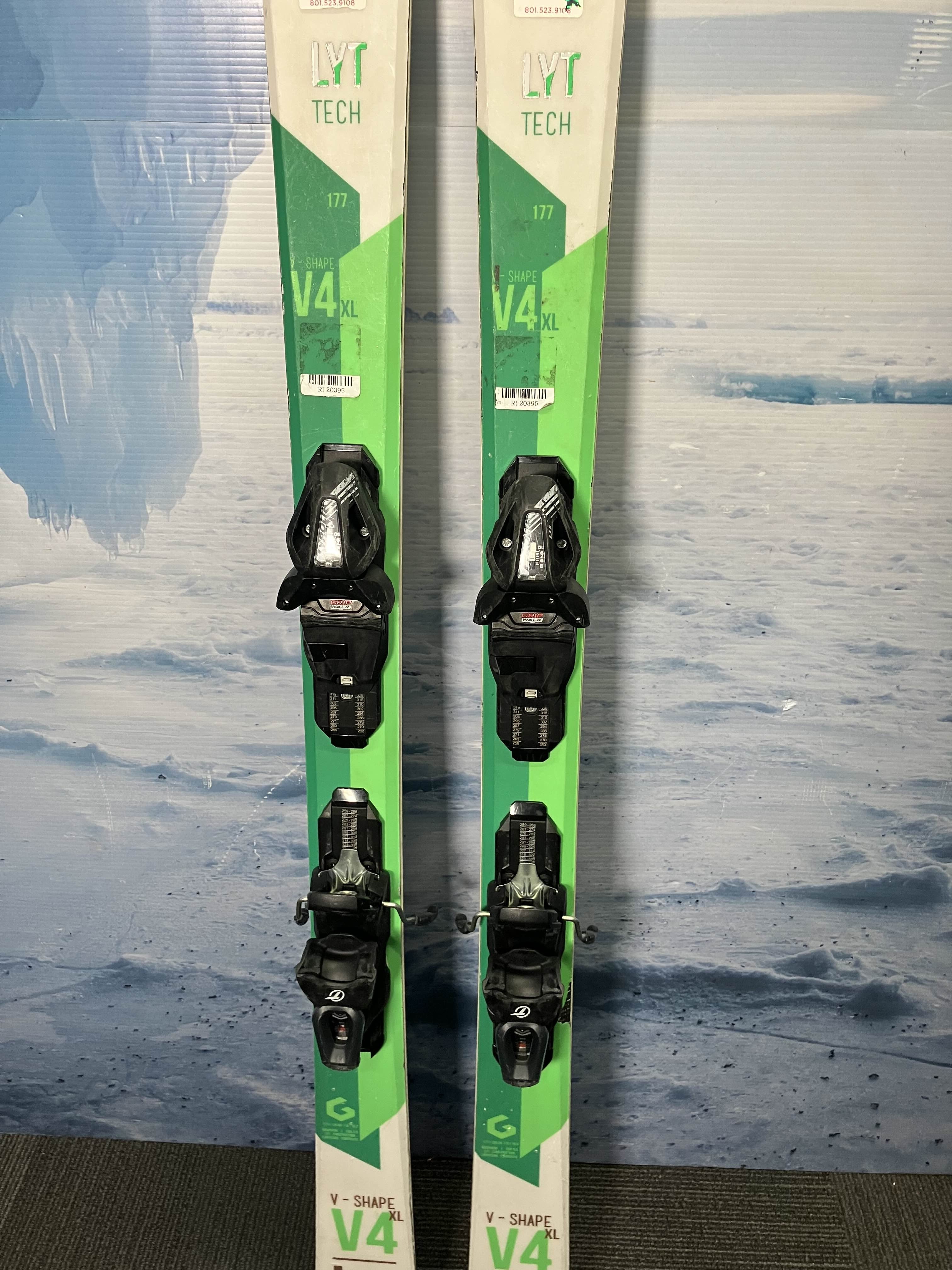 Heavily Used Head V-Shape V4 XL 177 CM w/ Tyrolia PR 10 Bindings