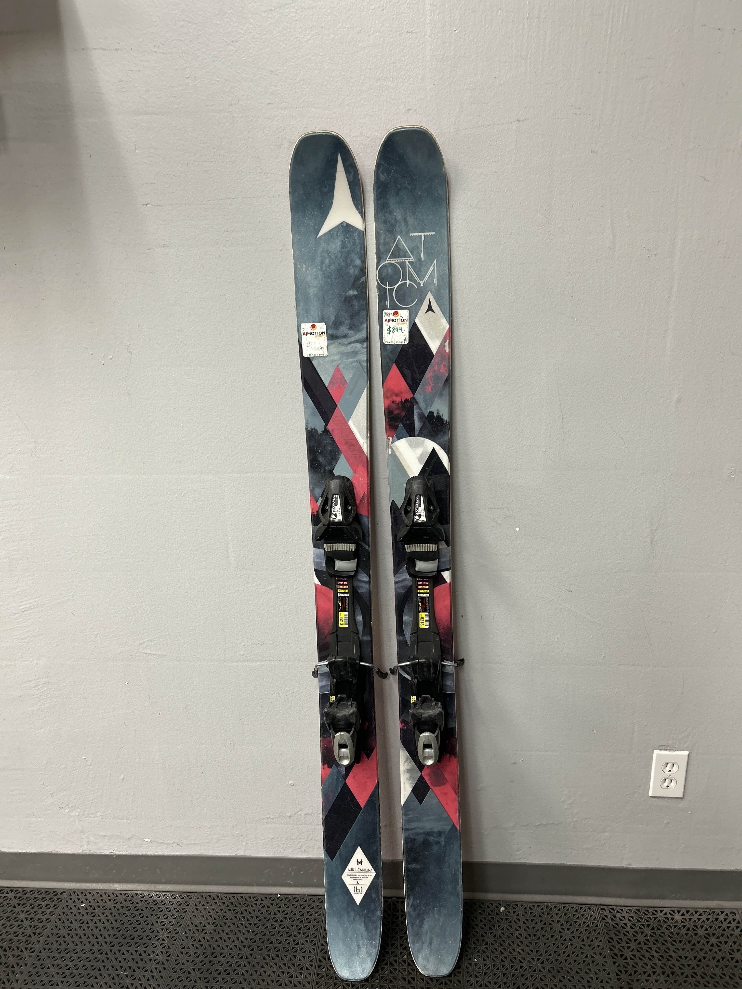 Used Atomic Millennium 110 160cm Skis w/ Tyrolia SP10 Demo Binding