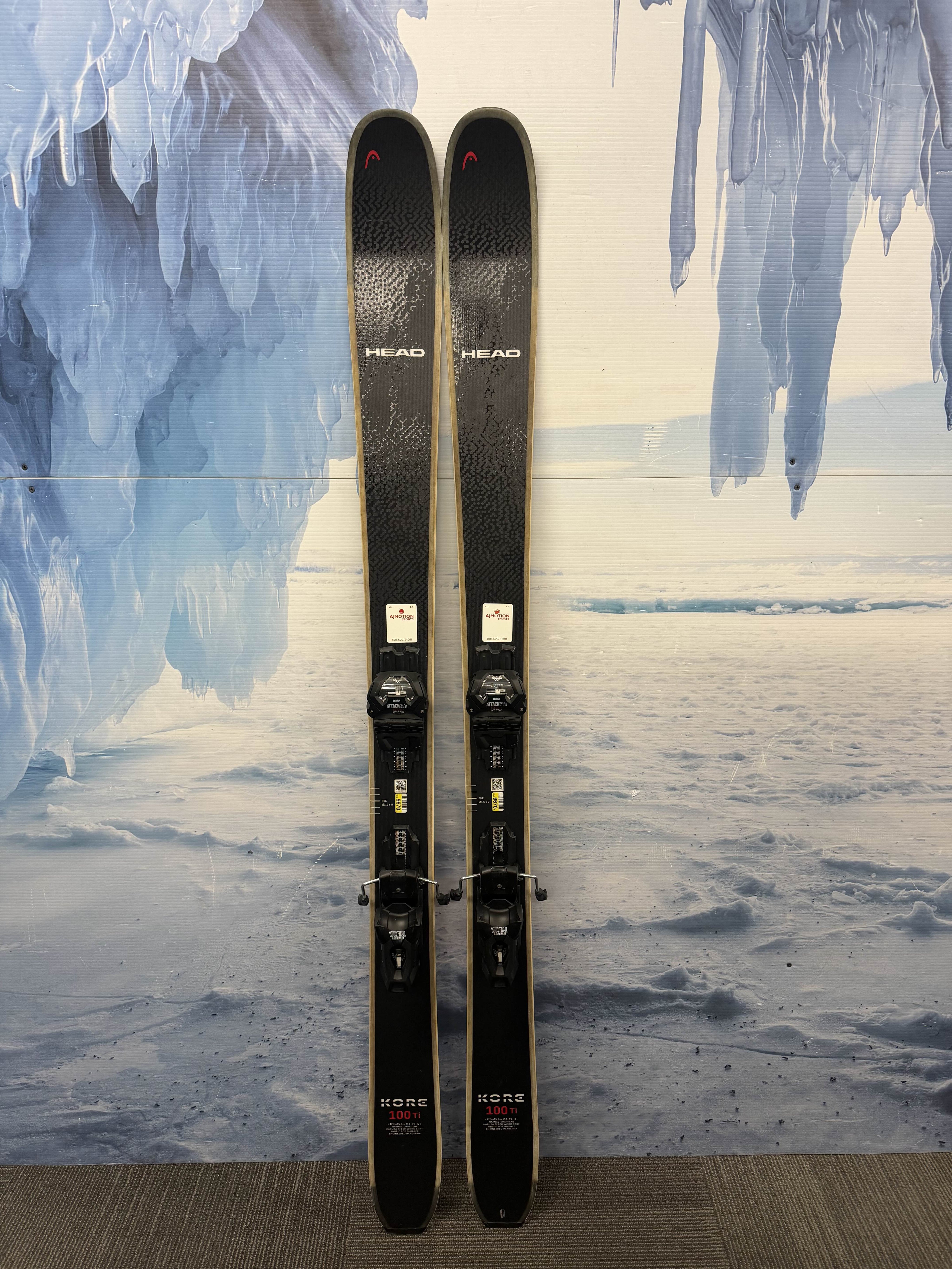 New Head Kore 100 Ti 170cm Skis w/ Tyrolia Attack LYT 11 Bindings