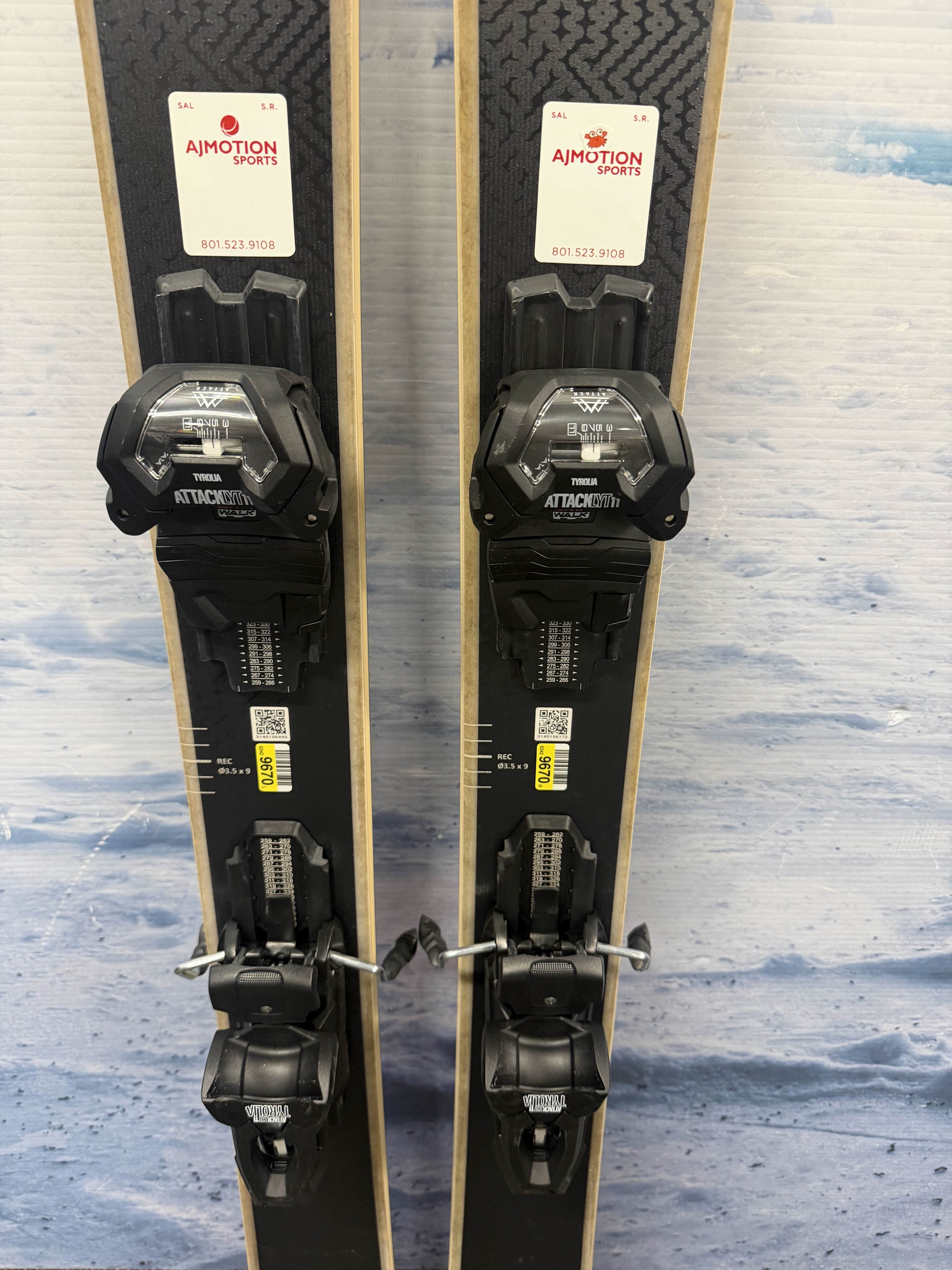 New Head Kore 100 Ti 170cm Skis w/ Tyrolia Attack LYT 11 Bindings