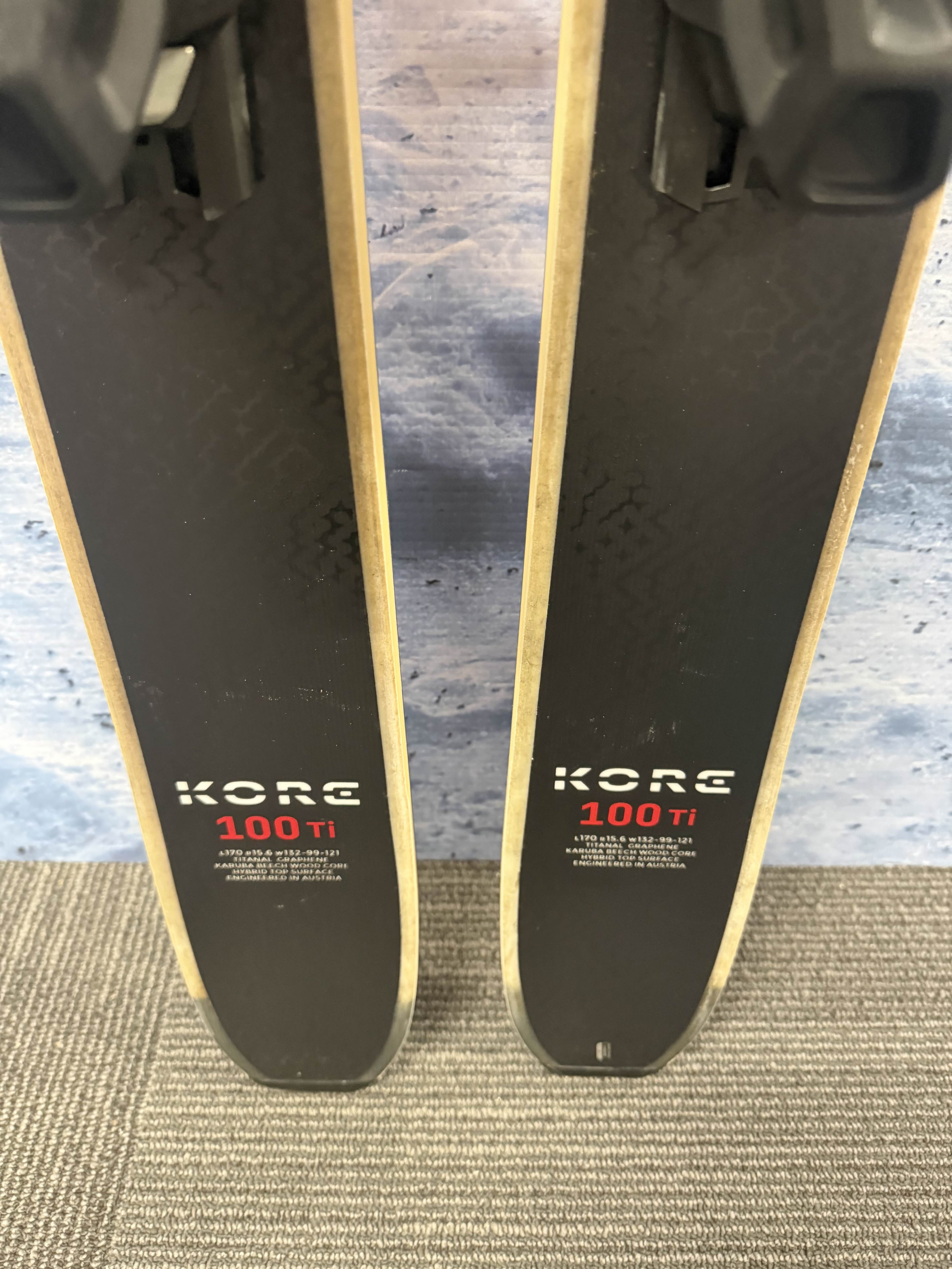 New Head Kore 100 Ti 170cm Skis w/ Tyrolia Attack LYT 11 Bindings