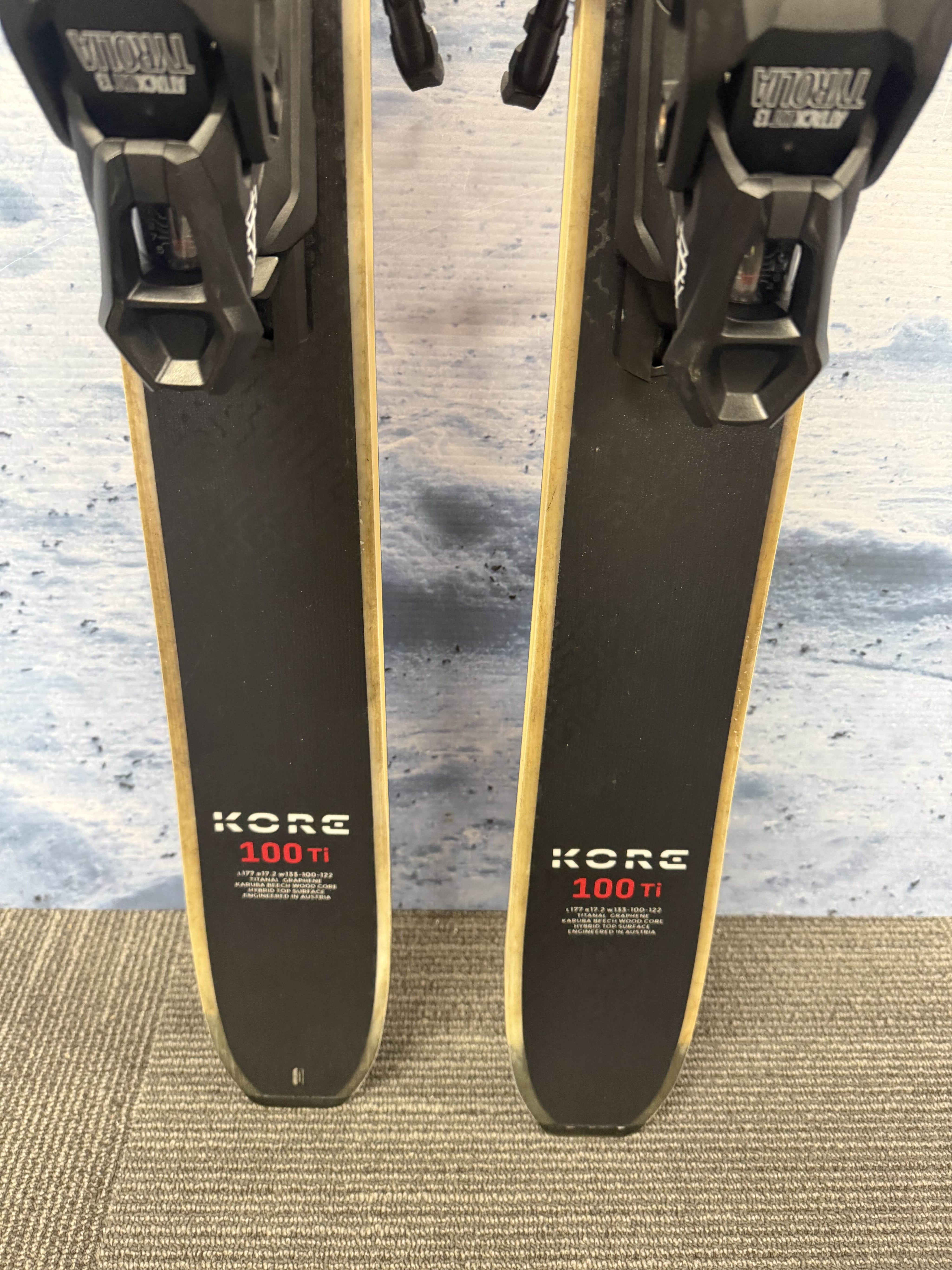 New Head Kore 100 Ti 177cm Skis w/ Tyrolia Attack LYT 13 Bindings