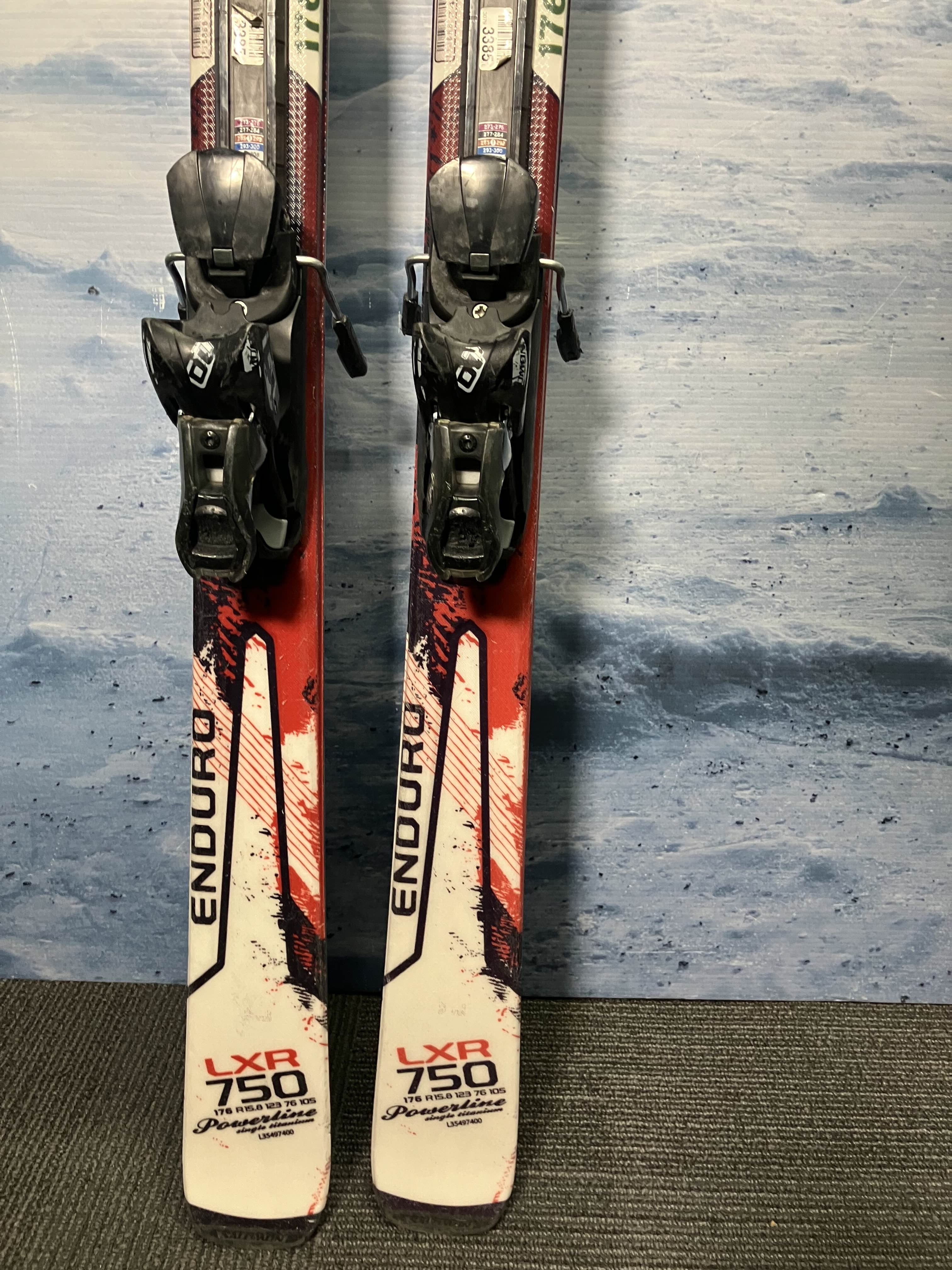 Used Saloman Powerline Enduro Men's Ski w/ Saloman L10 Demo Bindings - 176CM