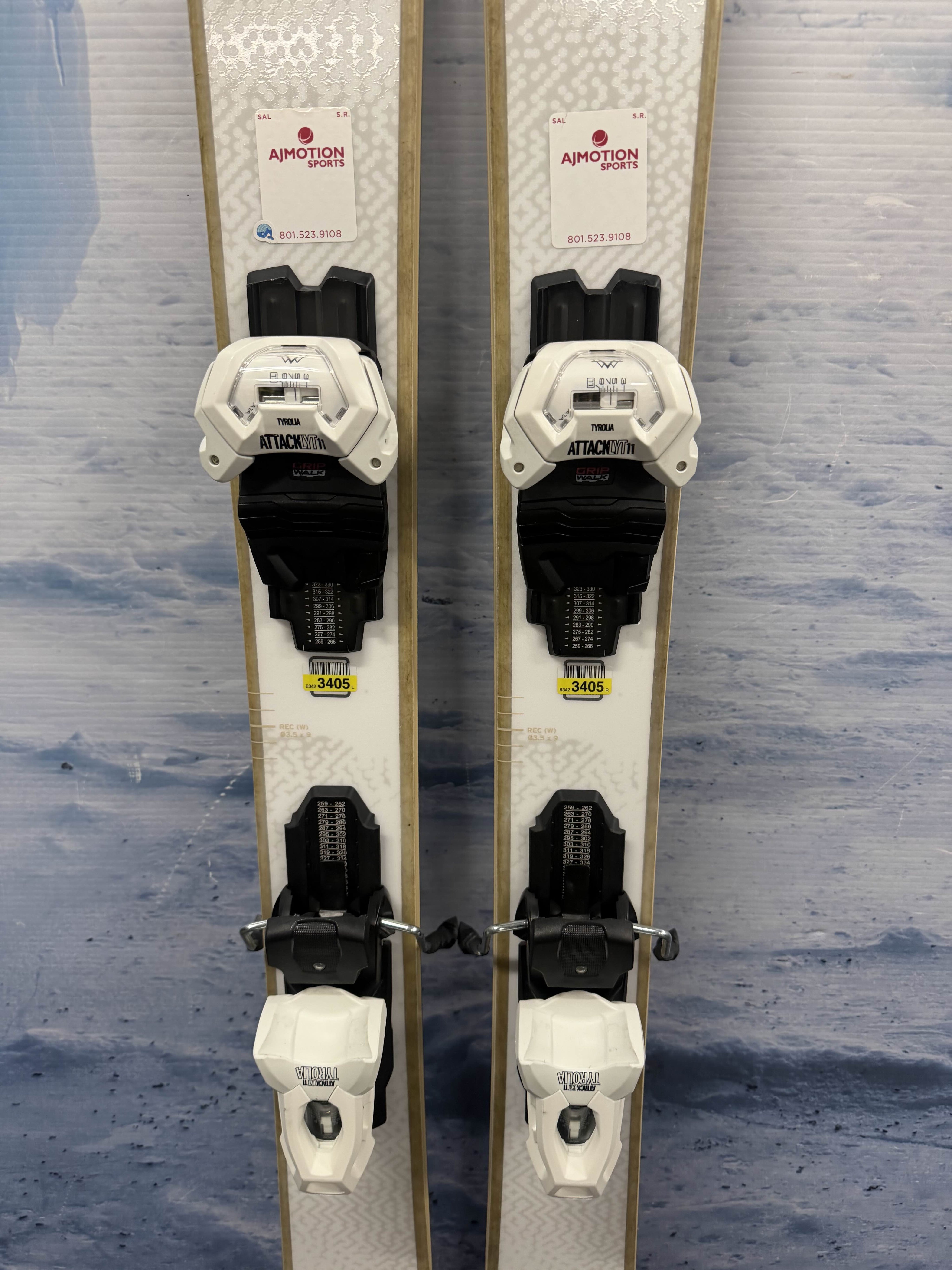 New Head Kore 99 Ti 156cm Skis w/ Tyrolia Attack LYT 11 Bindings