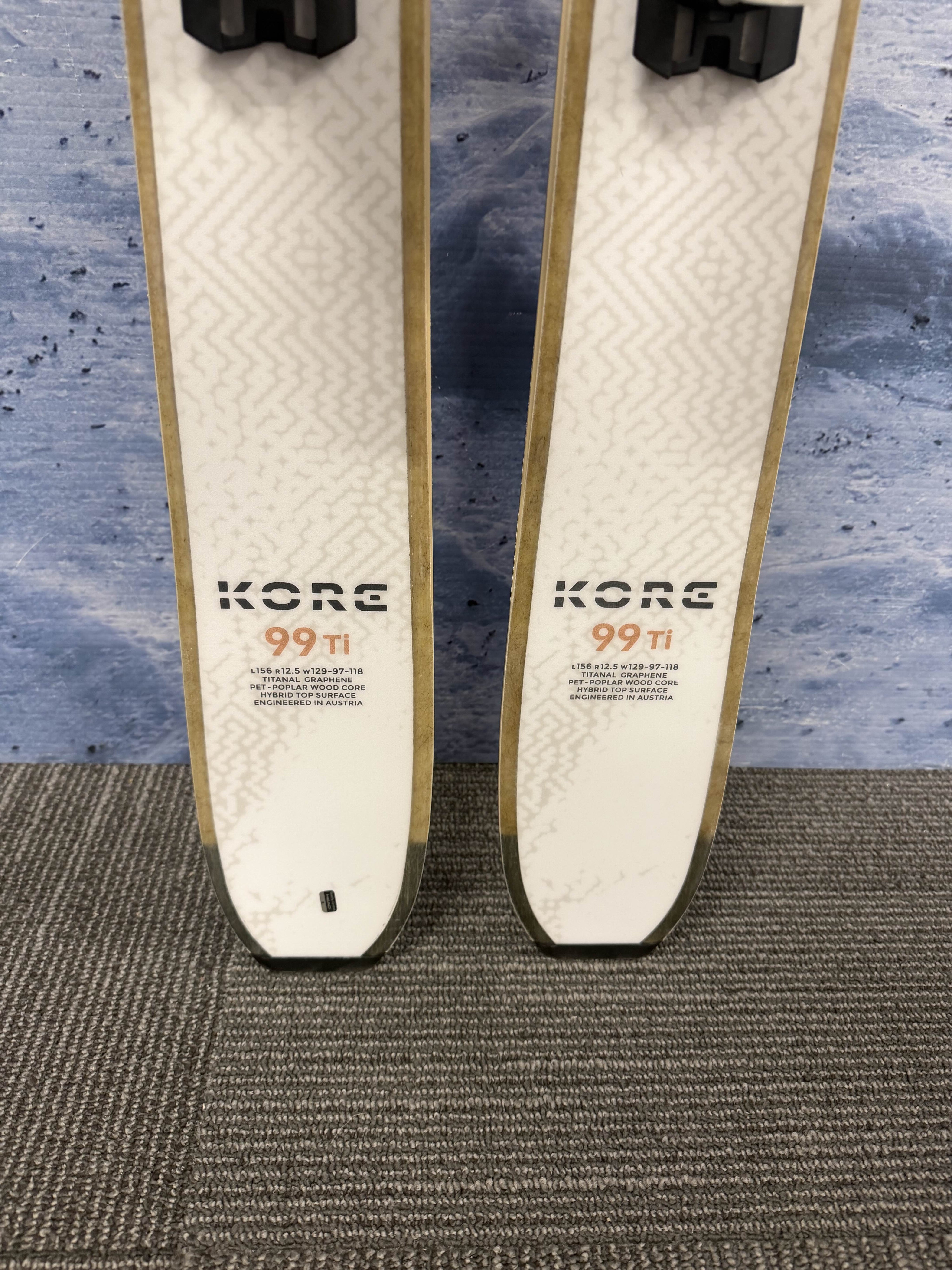 New Head Kore 99 Ti 156cm Skis w/ Tyrolia Attack LYT 11 Bindings