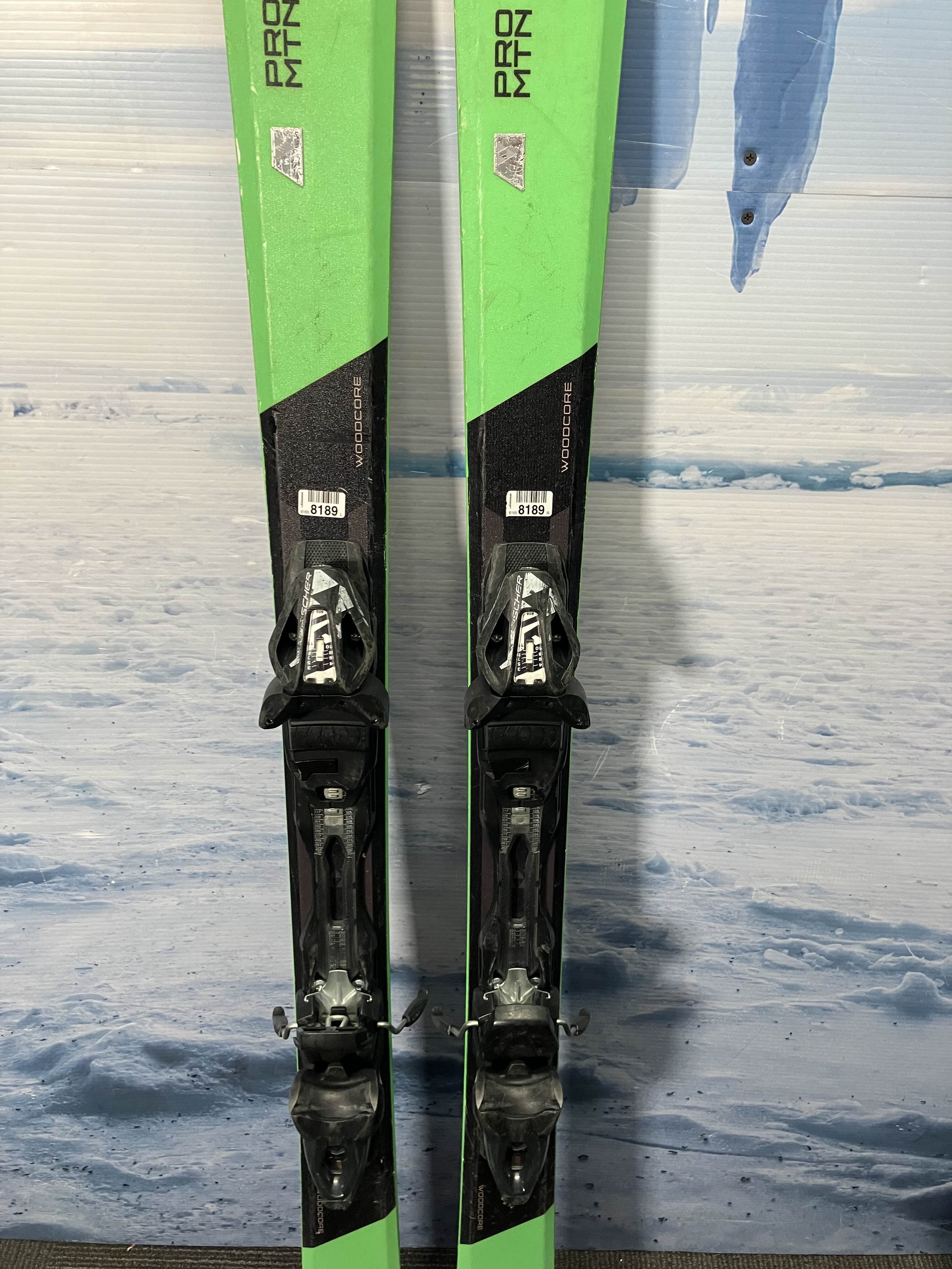Used Fischer Pro Mnt 77 Men's Ski w/ Fischer 11 Rs Demo Bindings - 171CM