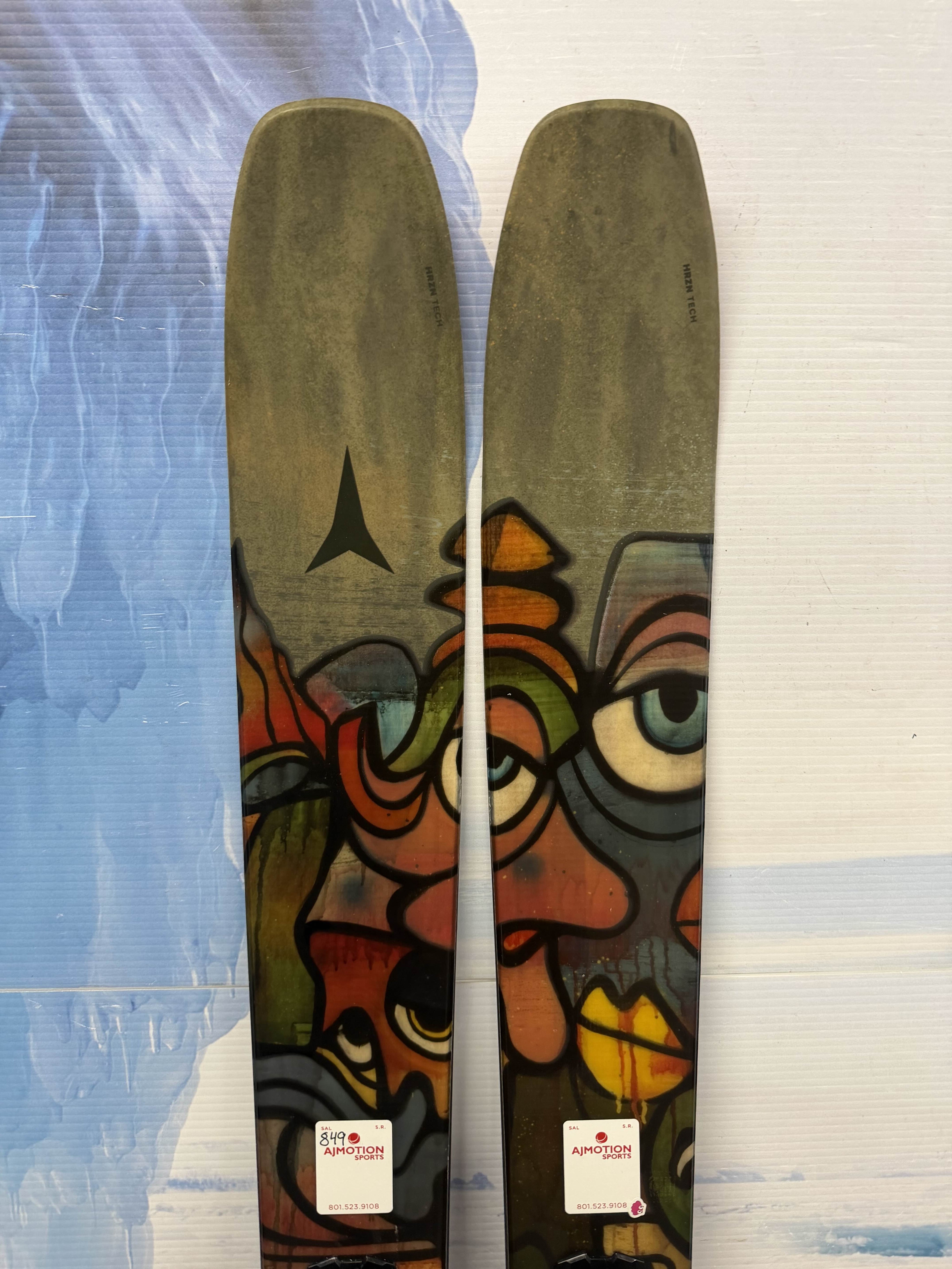 New Atomic Bent 110 172cm Skis w/ Atomic Strive 13 Bindings