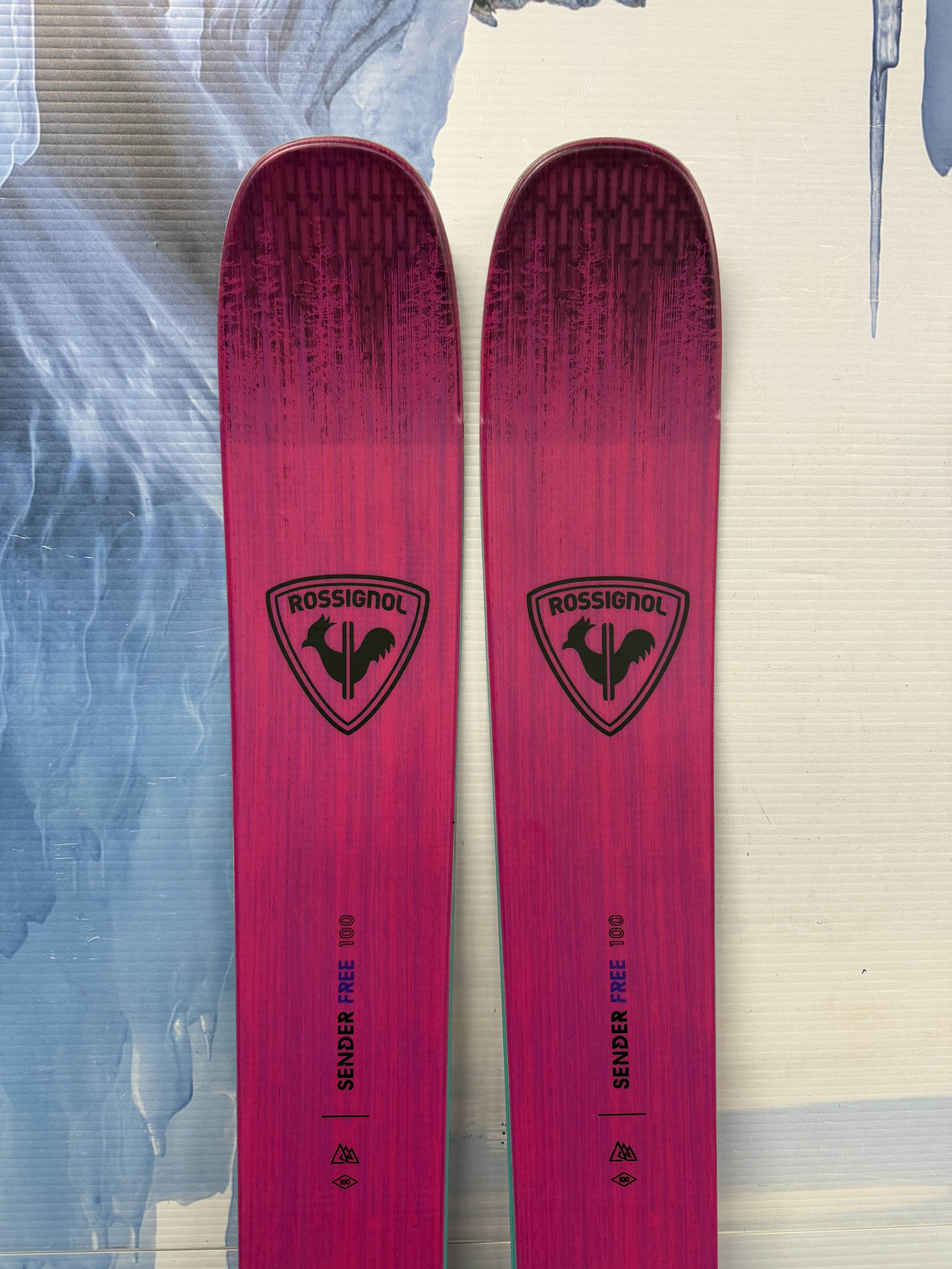 New Rossignol Sender Free 100 184cm Skis w/ Atomic Strive 13 Bindings