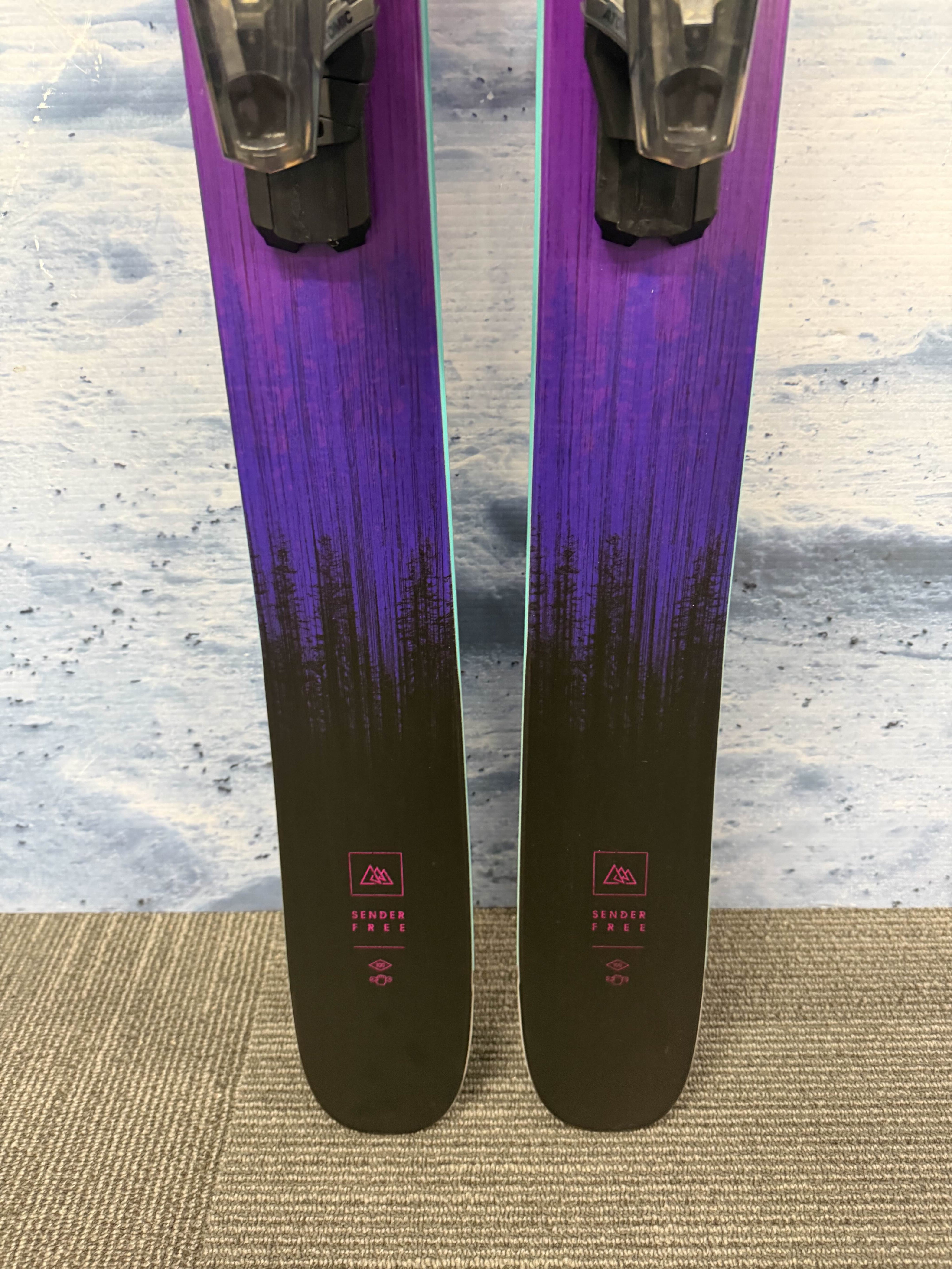 New Rossignol Sender Free 100 184cm Skis w/ Atomic Strive 13 Bindings