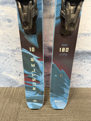 New Blizzard Rustler 10 180cm Skis w/ Atomic Strive 13 Bindings