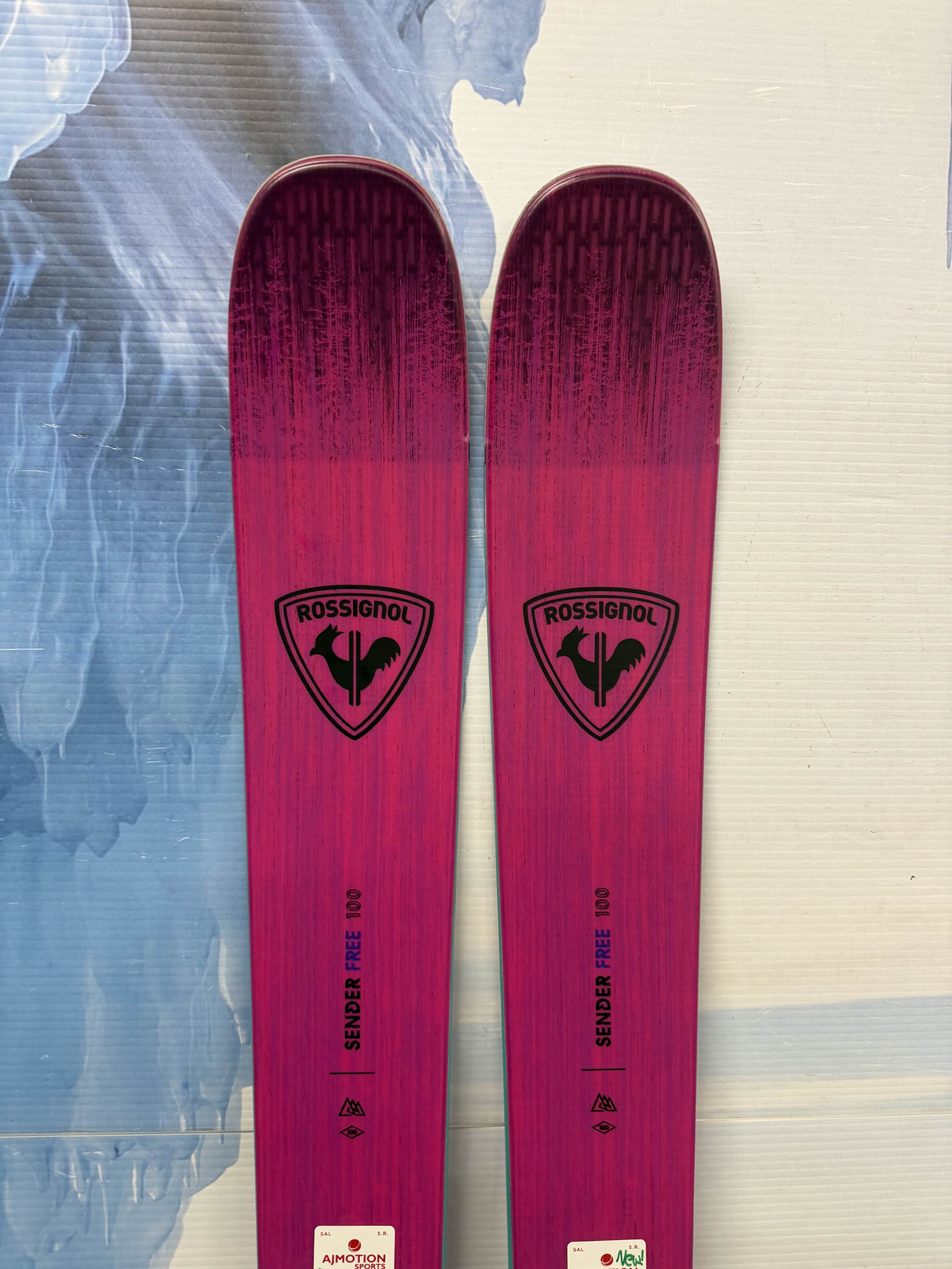 New Rossignol Sender Free 100 178cm Skis w/ Atomic Strive 13 Bindings