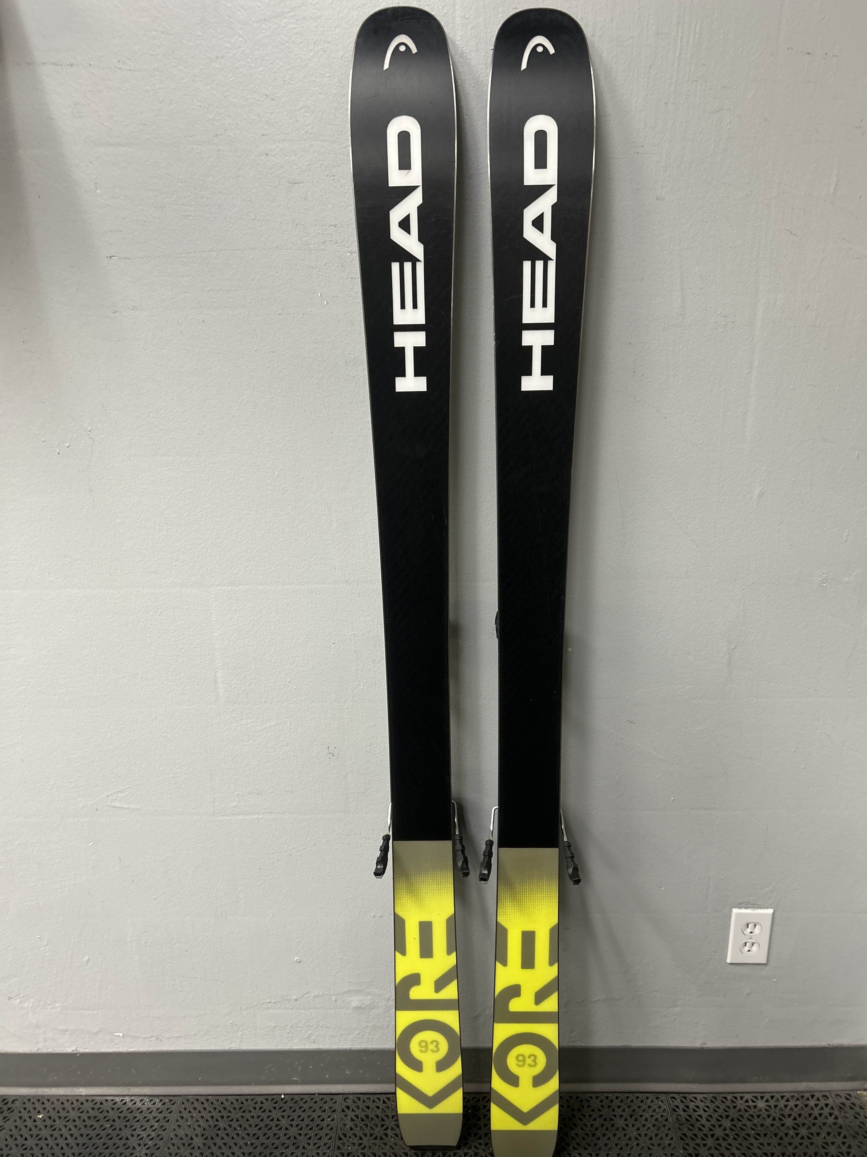 Used Head Kore 93 177 cm Skis w/ Tyrolia Attack 14 Demo Binding