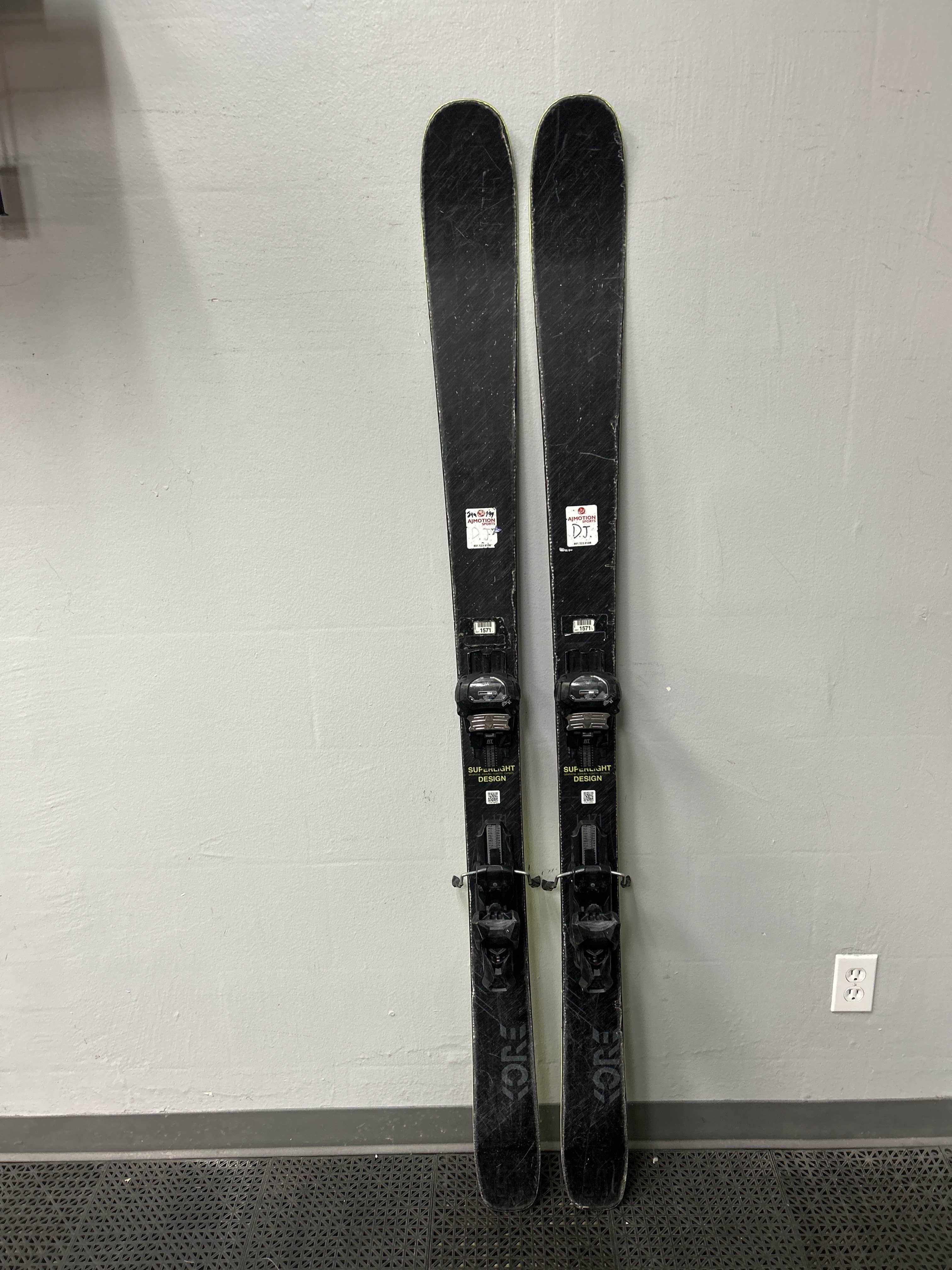 Used Head Kore 93 171 cm Skis w/ Tyrollia Attack 13 Demo Binding