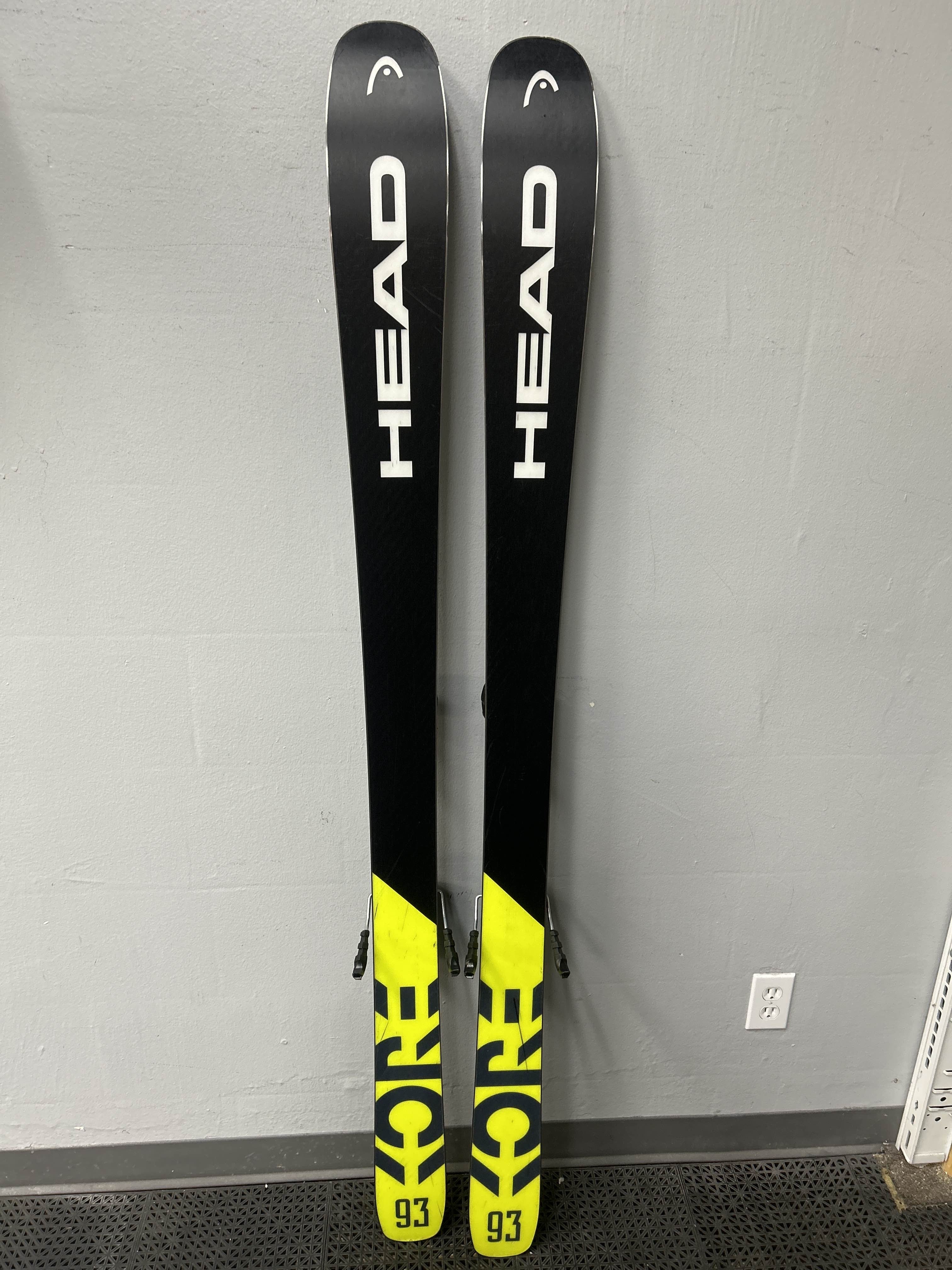 Used Head Kore 93 171 cm Skis w/ Tyrollia Attack 13 Demo Binding