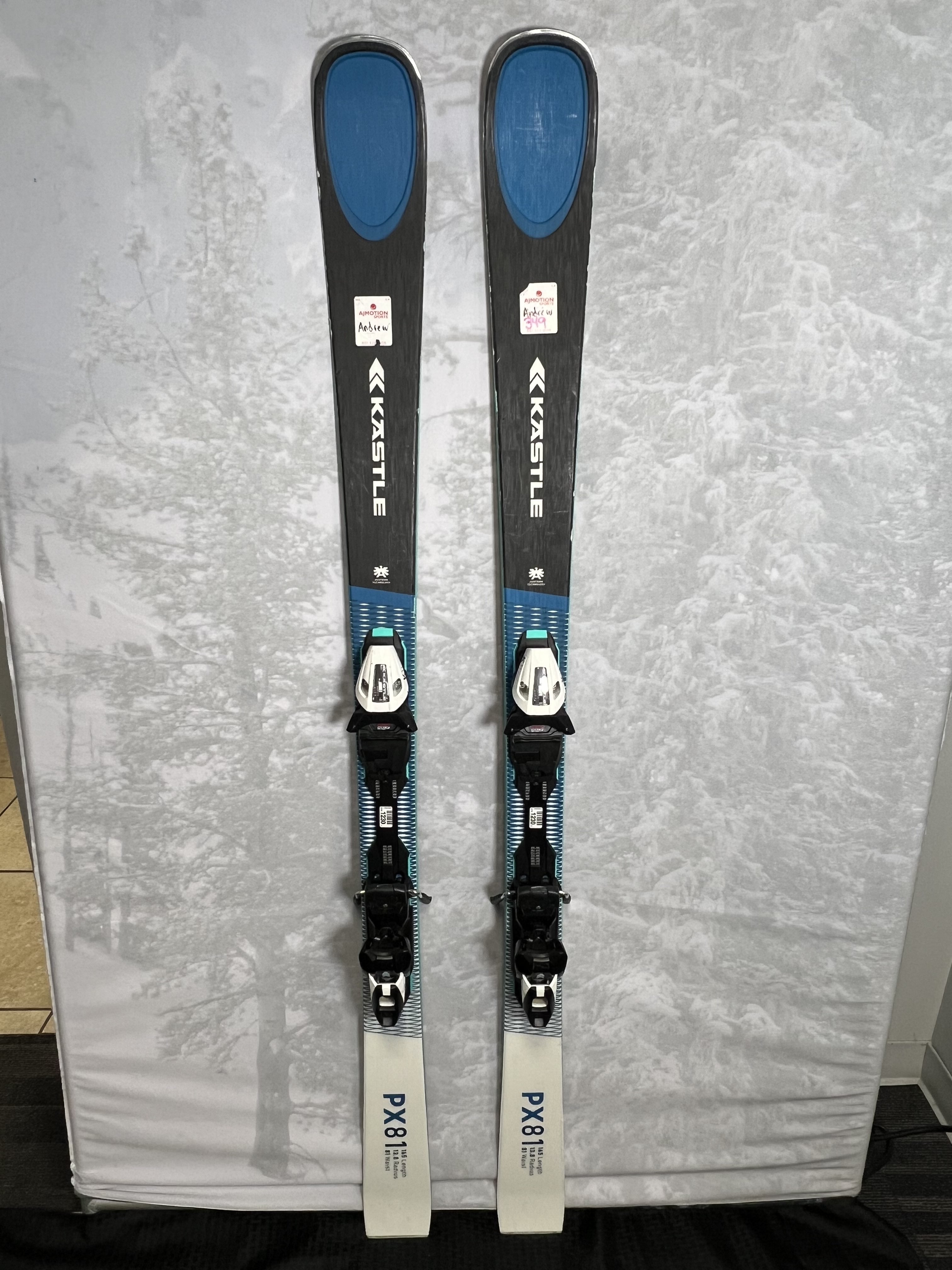 Used Kastle Men's Multiflex Base Skis Px 81 172 cm 2025 w/ Kastle K 11 PRD GW Demo Bindings