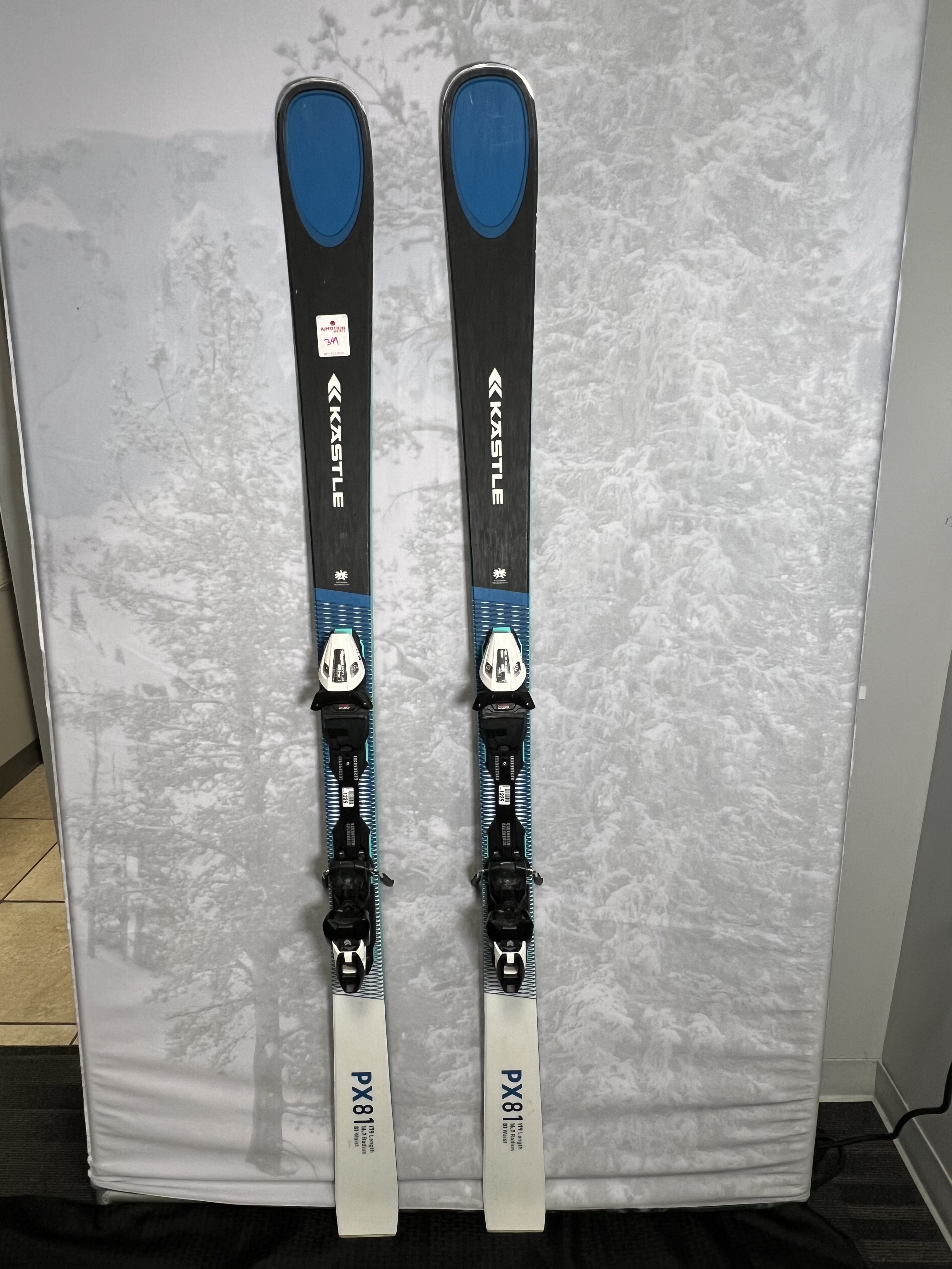 Used Kastle Men's Multiflex Base Skis Px 81 179 cm 2025 w/ Kastle K 11 PRD GW Demo Bindings