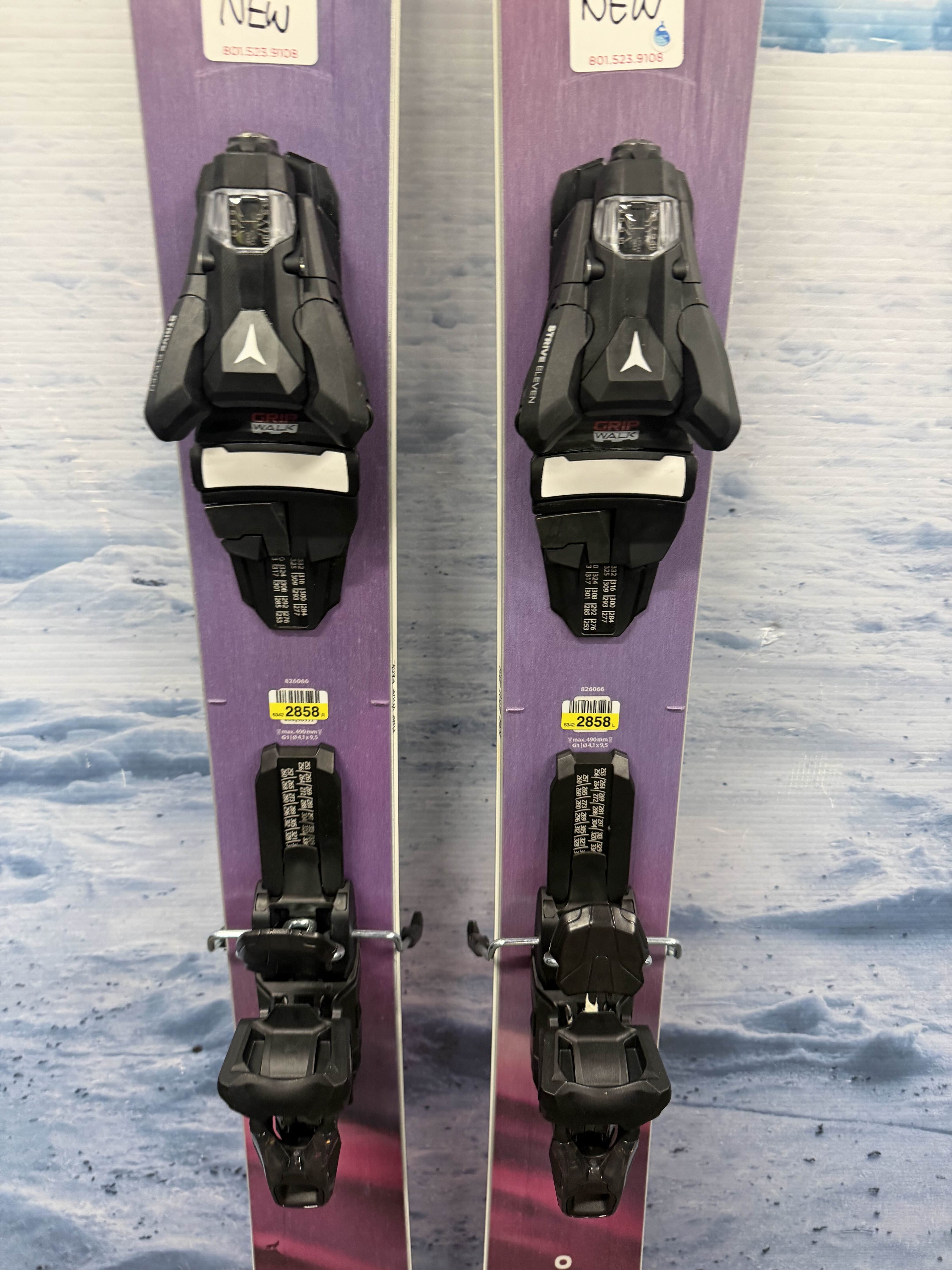 New Blizzard Sheeva 10 162cm Skis w/ Atomic Strive 11 Bindings